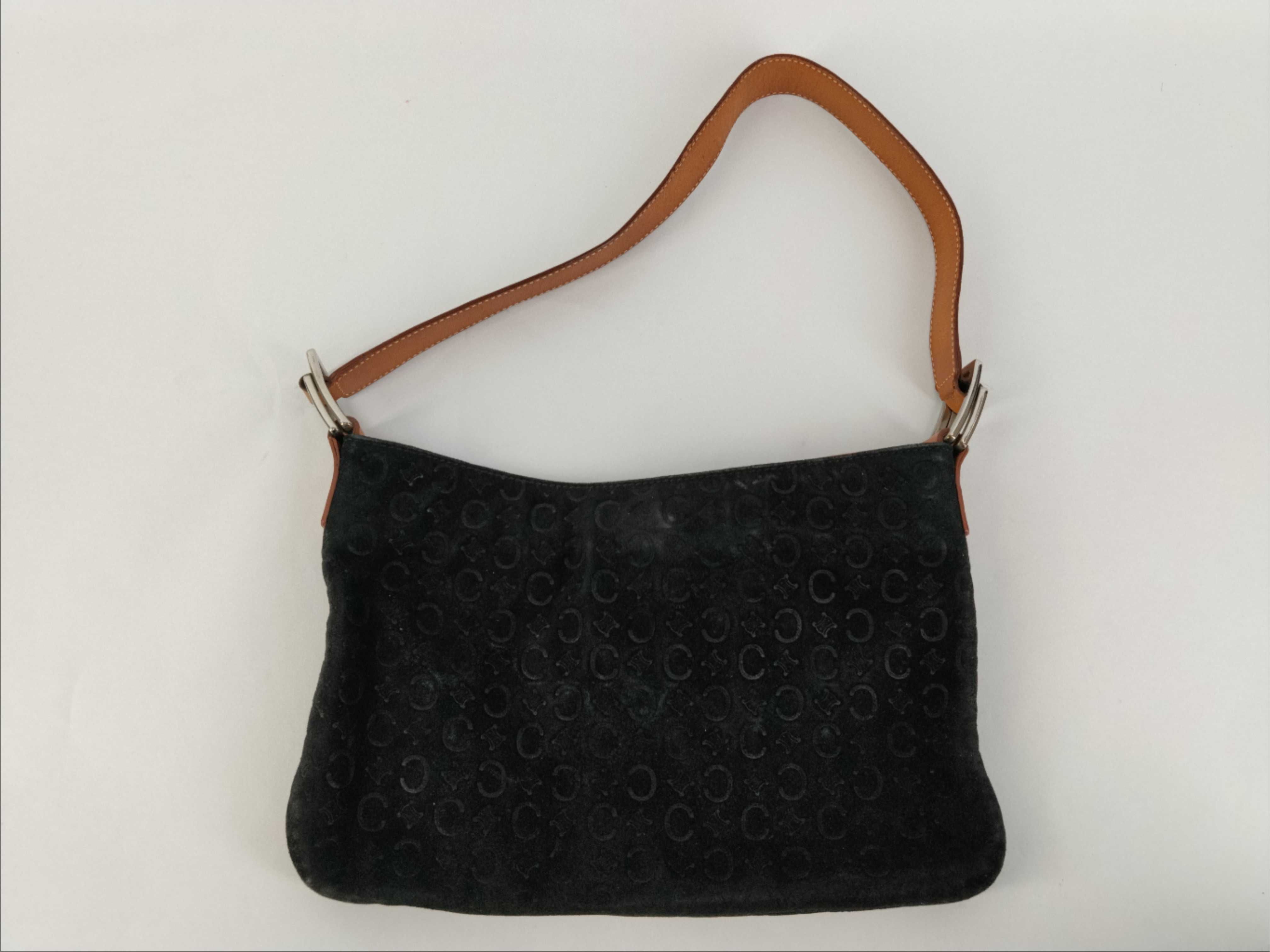 Suede Macadam Leather Black One-Shoulder Bag
