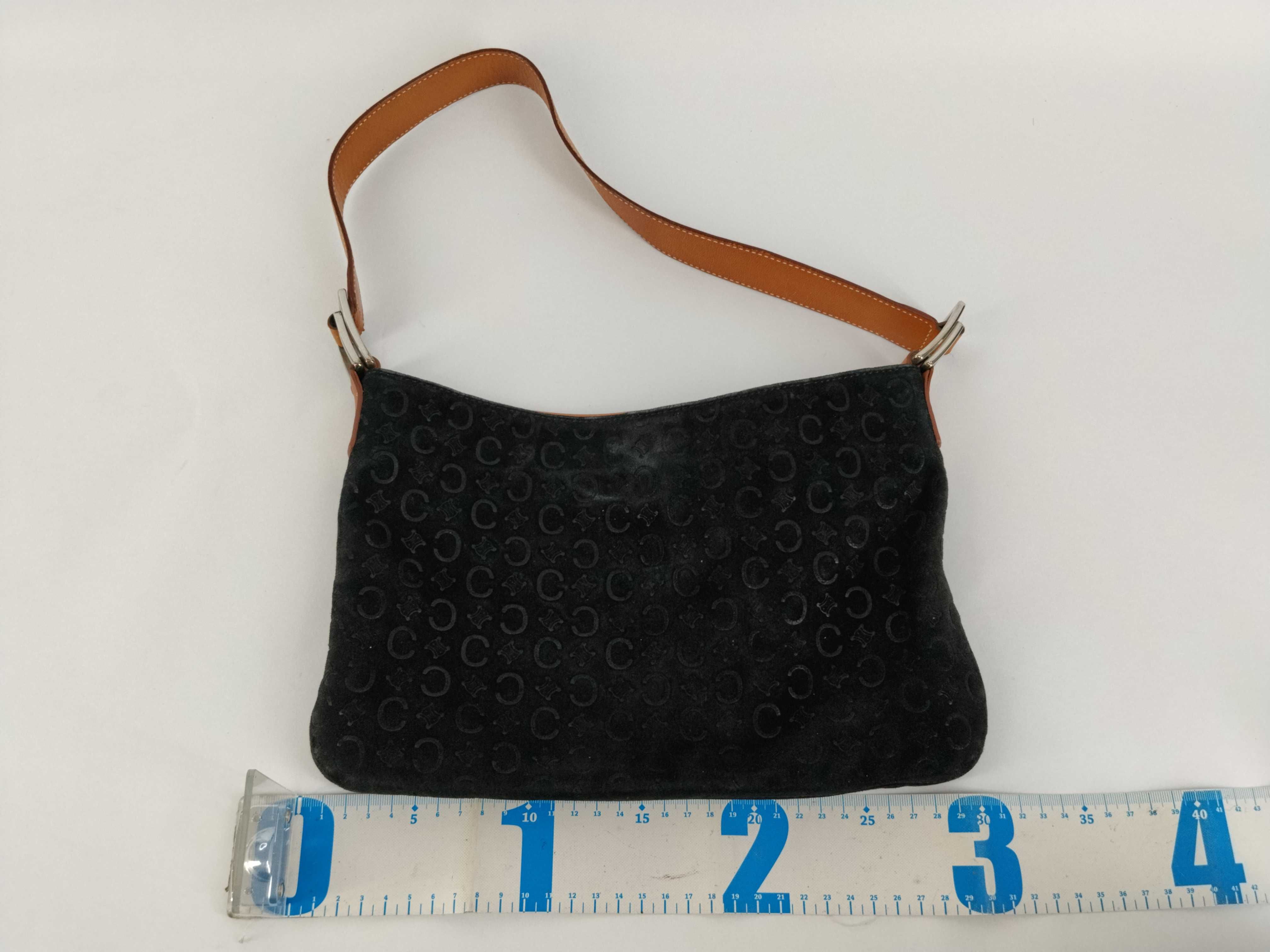 Suede Macadam Leather Black One-Shoulder Bag — view 2