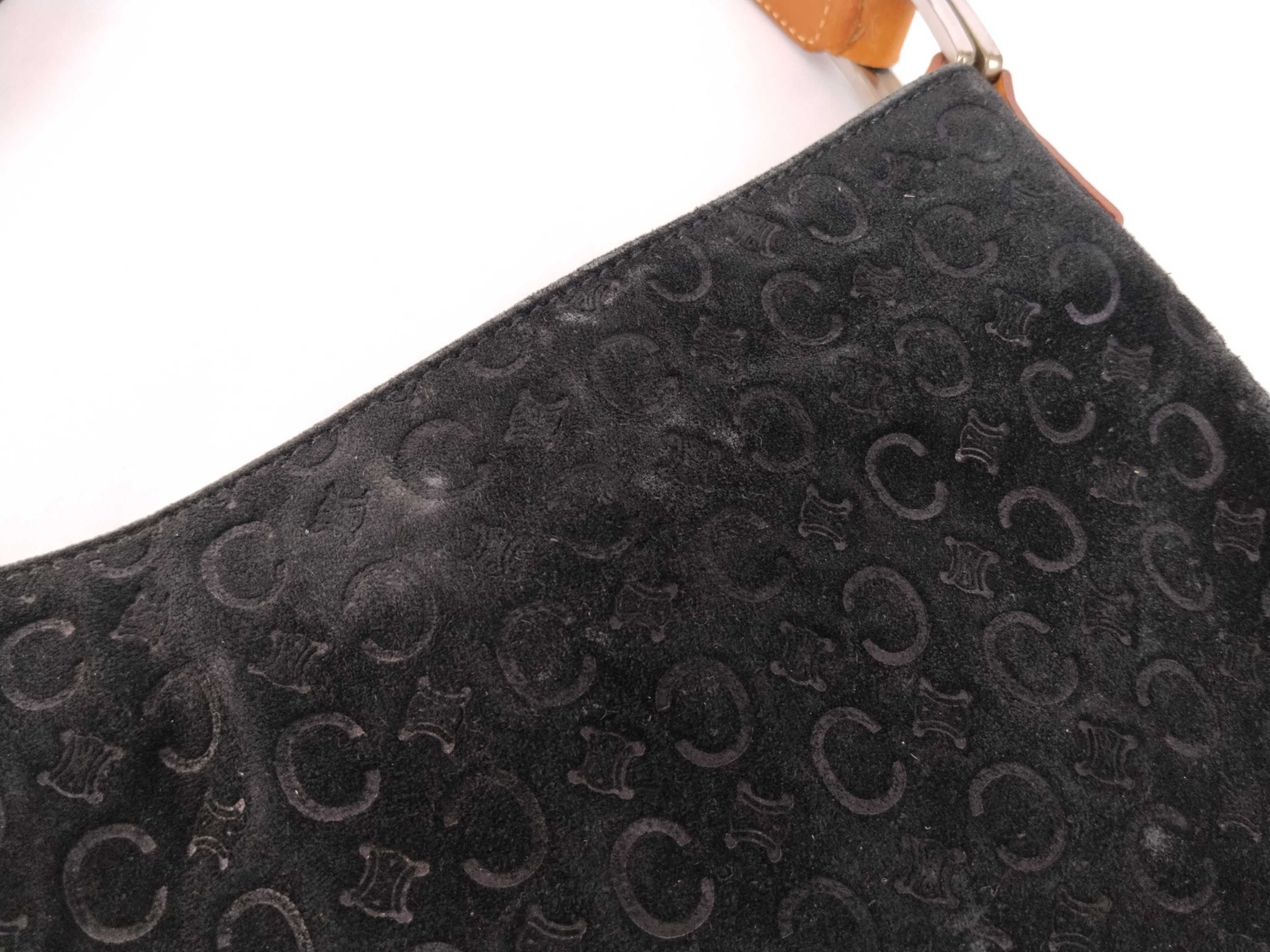 Suede Macadam Leather Black One-Shoulder Bag — view 15