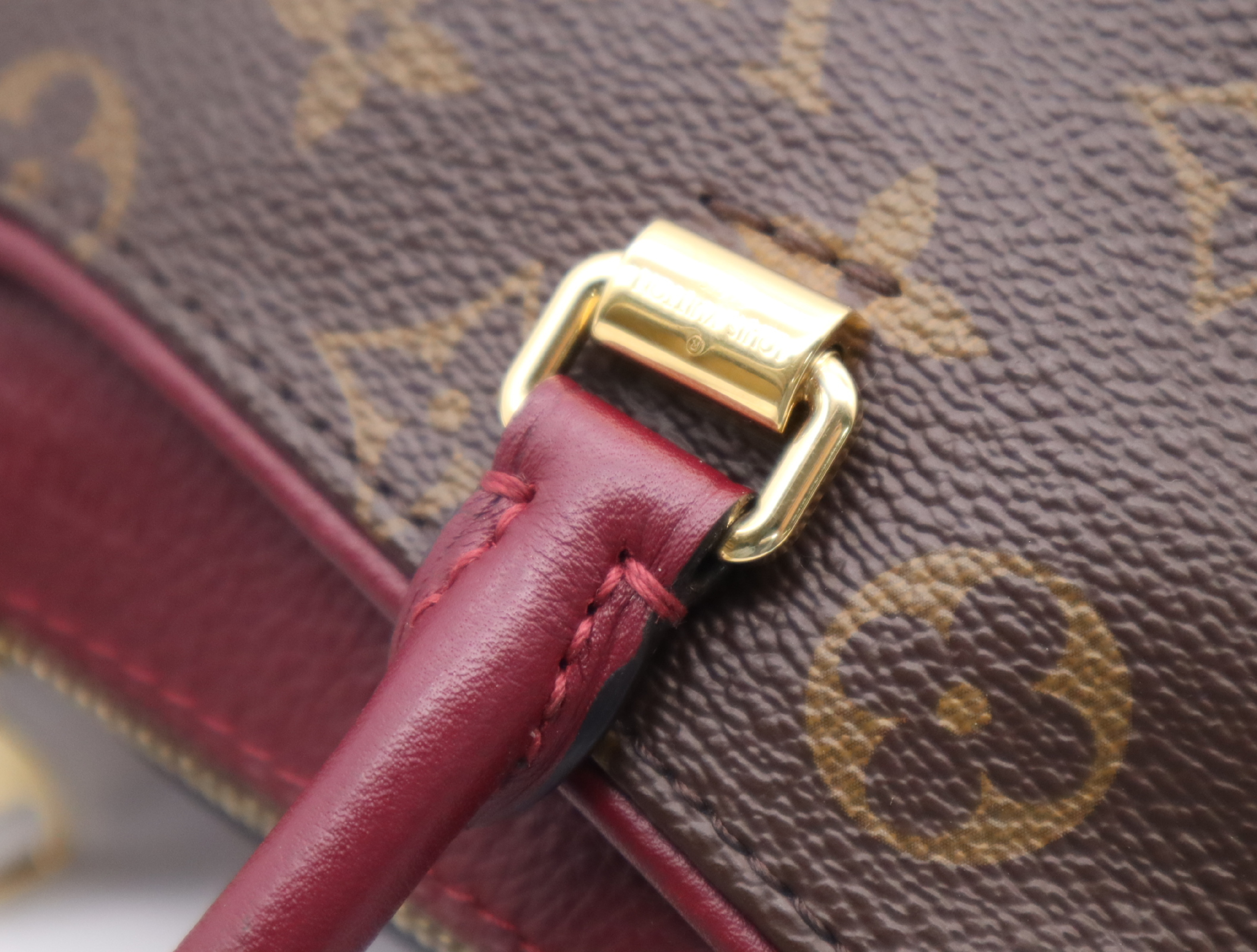 M42961 Monogram Pallas BB Raisin Handbag with Shoulder Strap — view 10
