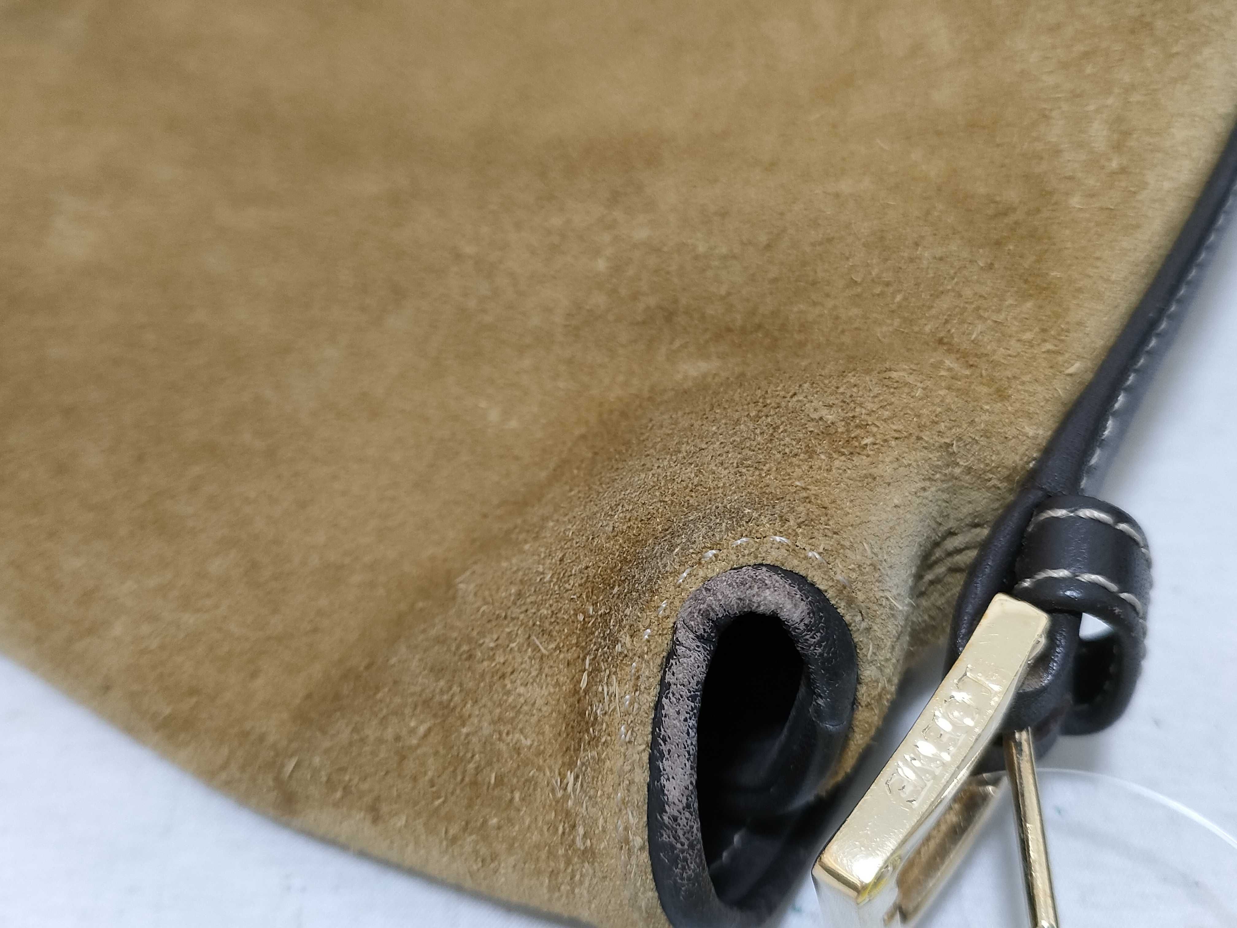 Anagram Suede Shoulder Bag — view 14