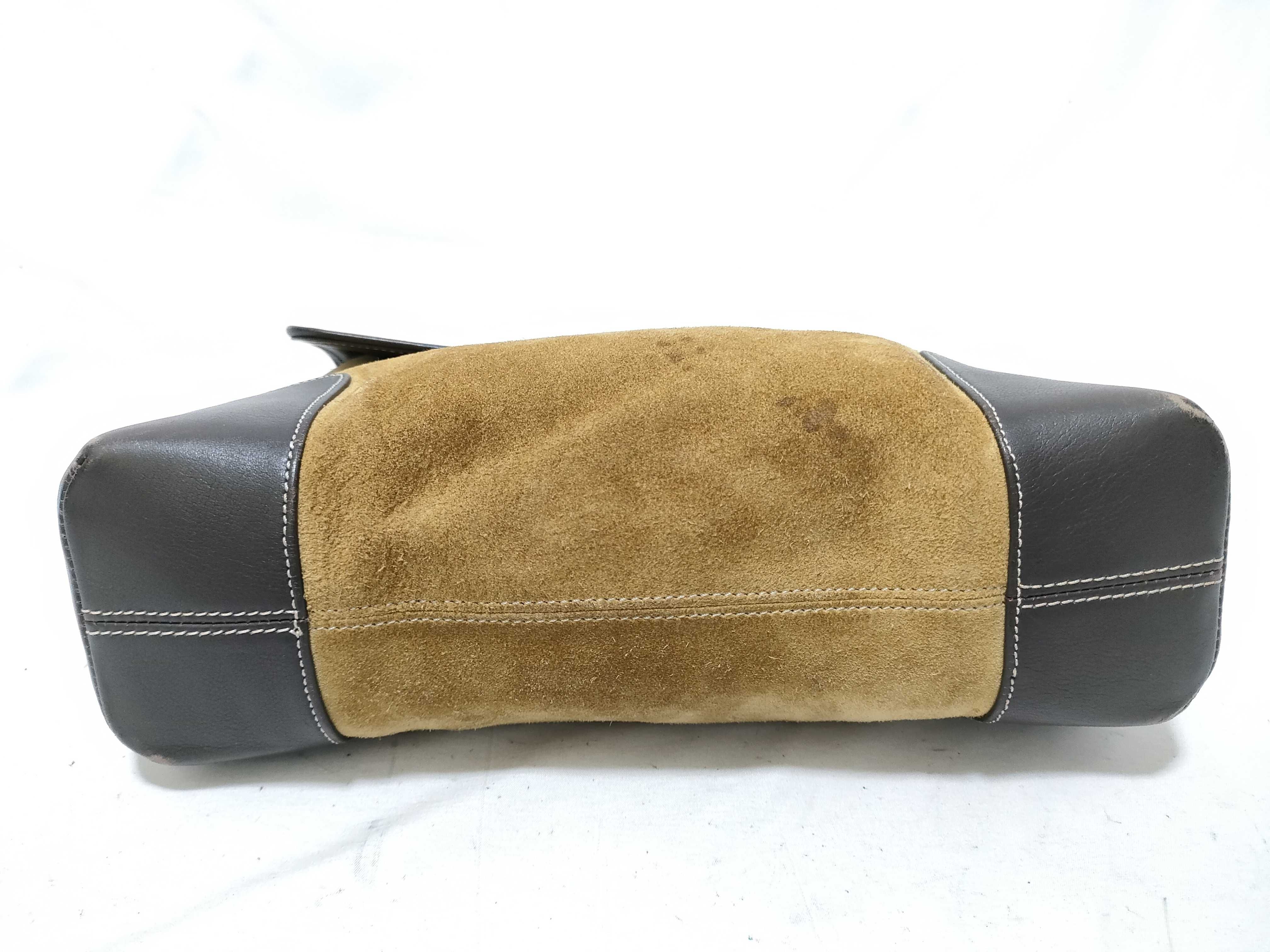 Anagram Suede Shoulder Bag — view 4