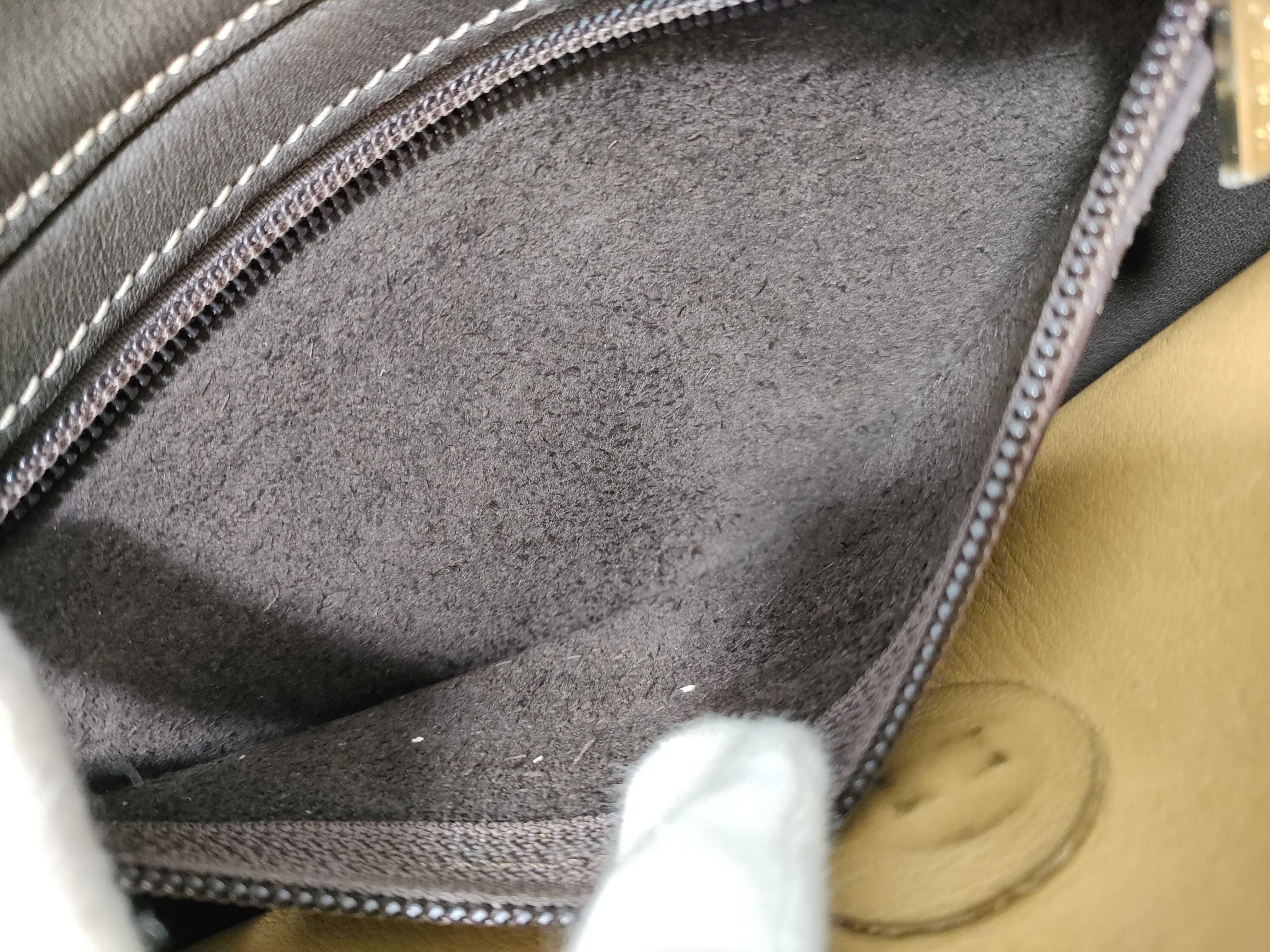 Anagram Suede Shoulder Bag — view 8