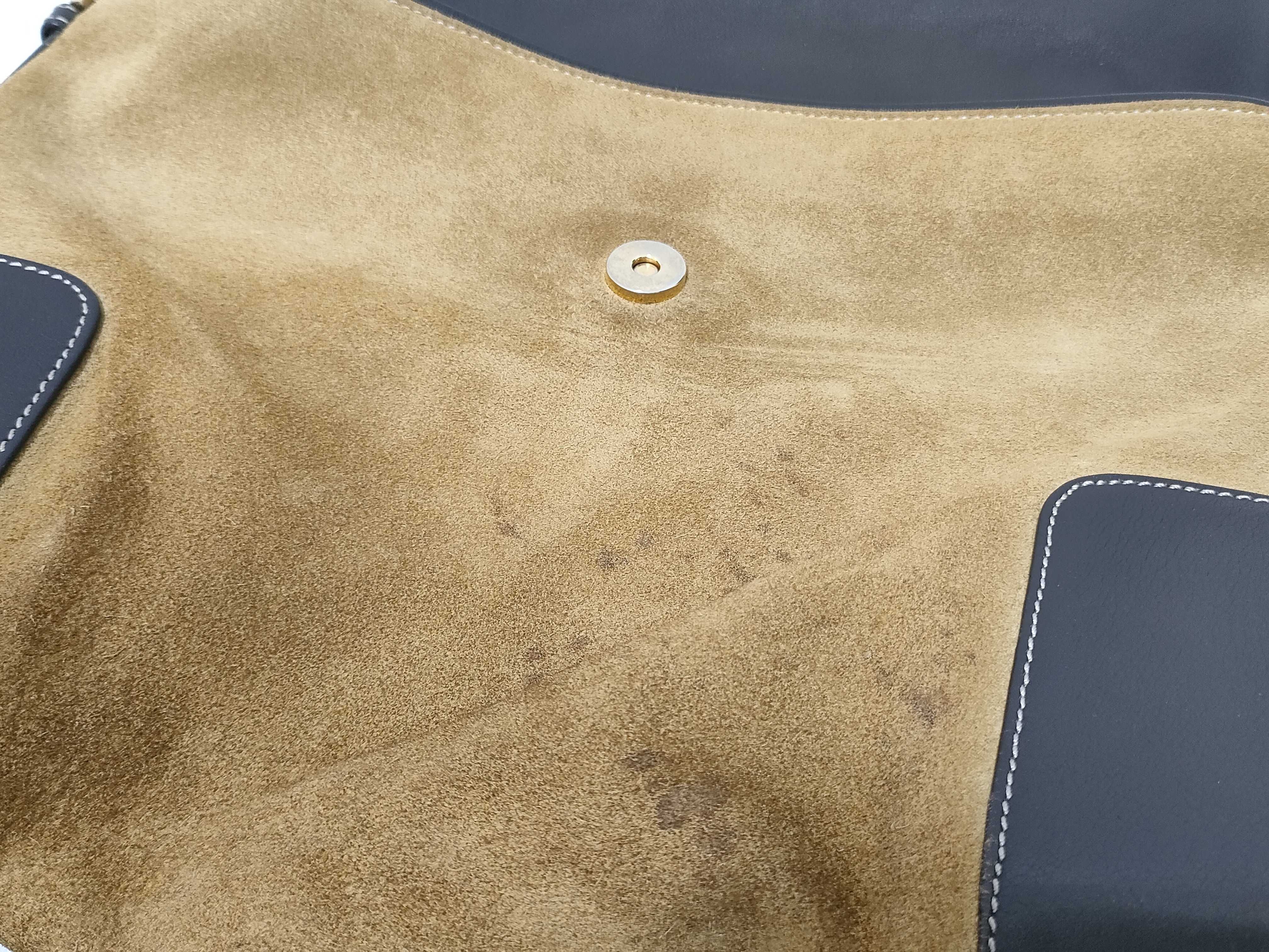 Anagram Suede Shoulder Bag — view 10