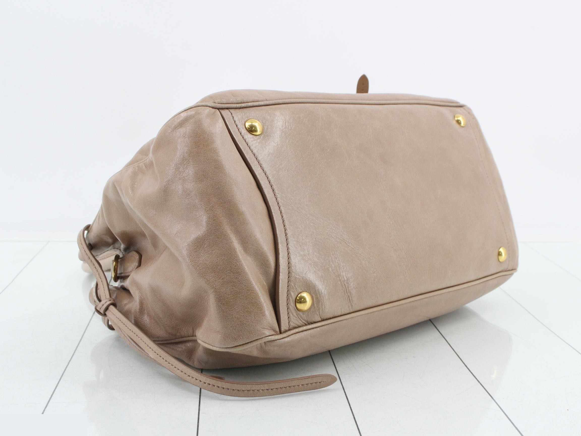 Ribbon 2-Way Leather Tote Bag — view 5