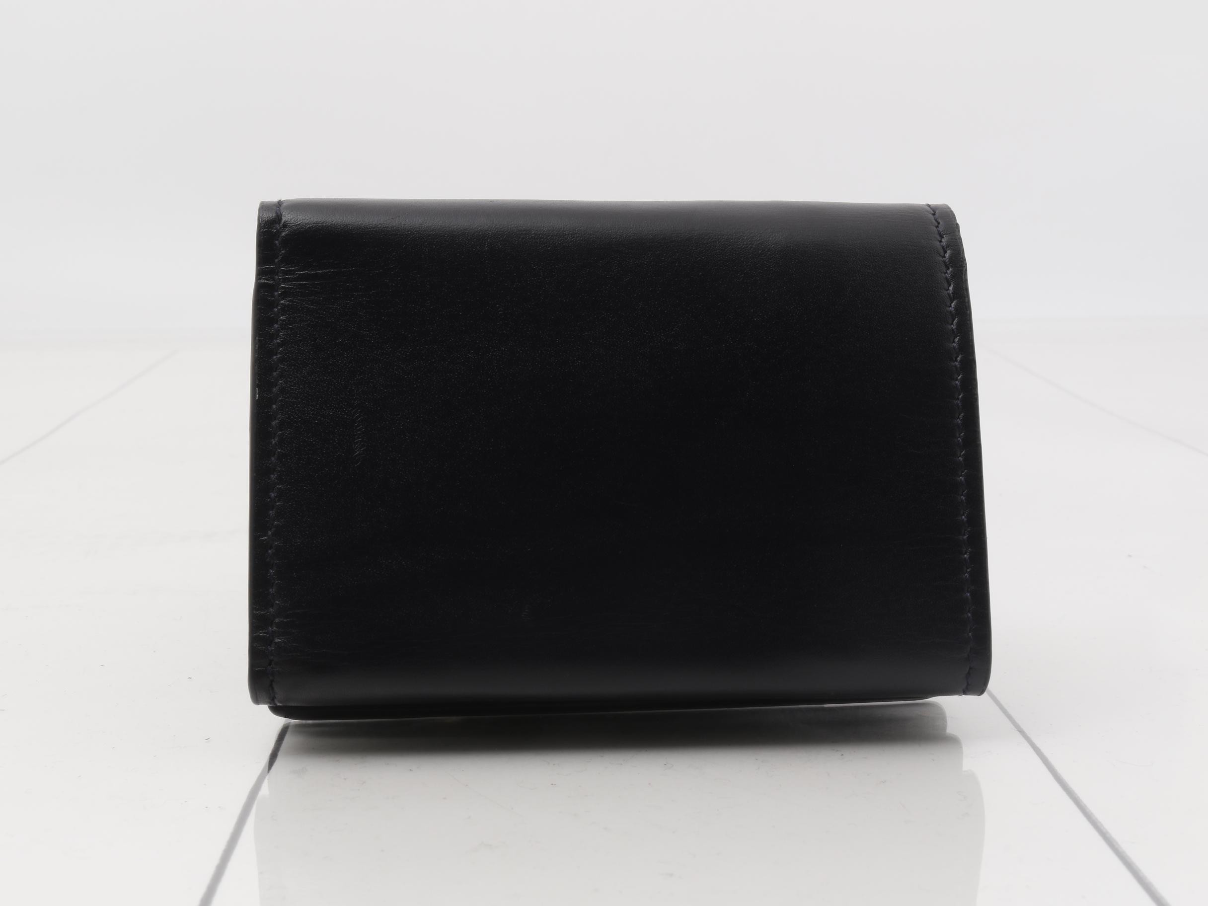 Cassandra Compact Wallet, Navy — view 2