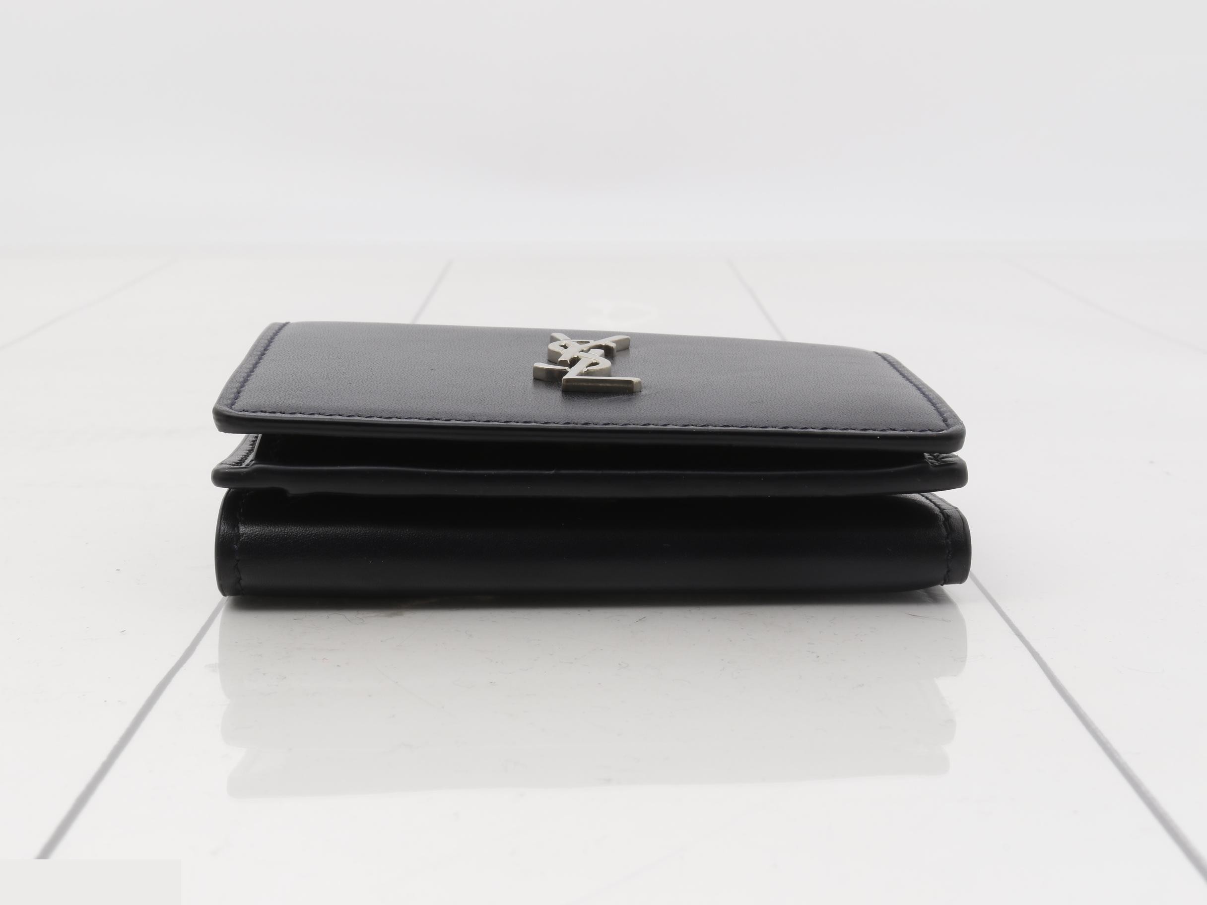 Cassandra Compact Wallet, Navy — view 3