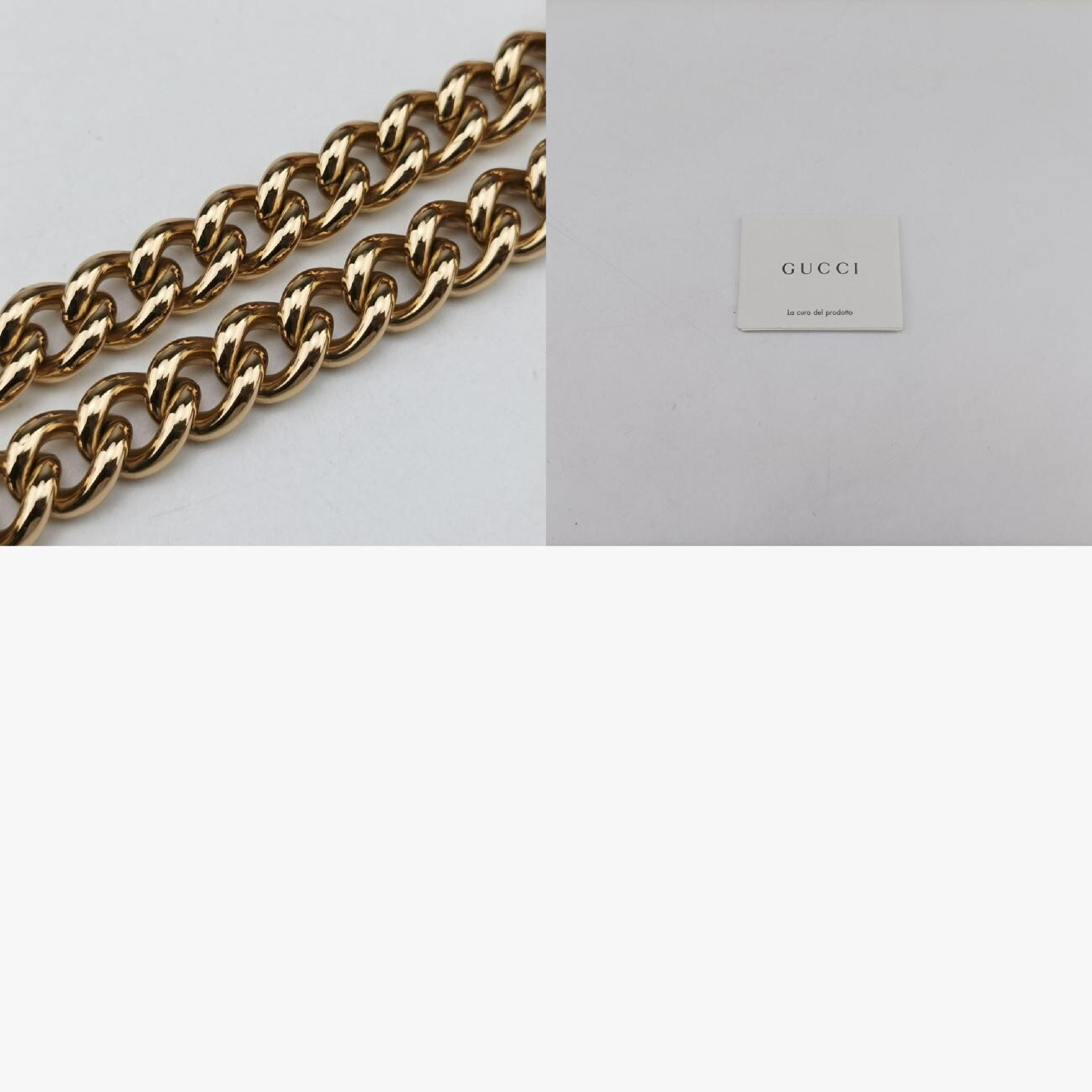 GG Supreme Heart Chain Pochette, Beige x Red, PVC Coated Canvas, 456866 Handbag — view 10