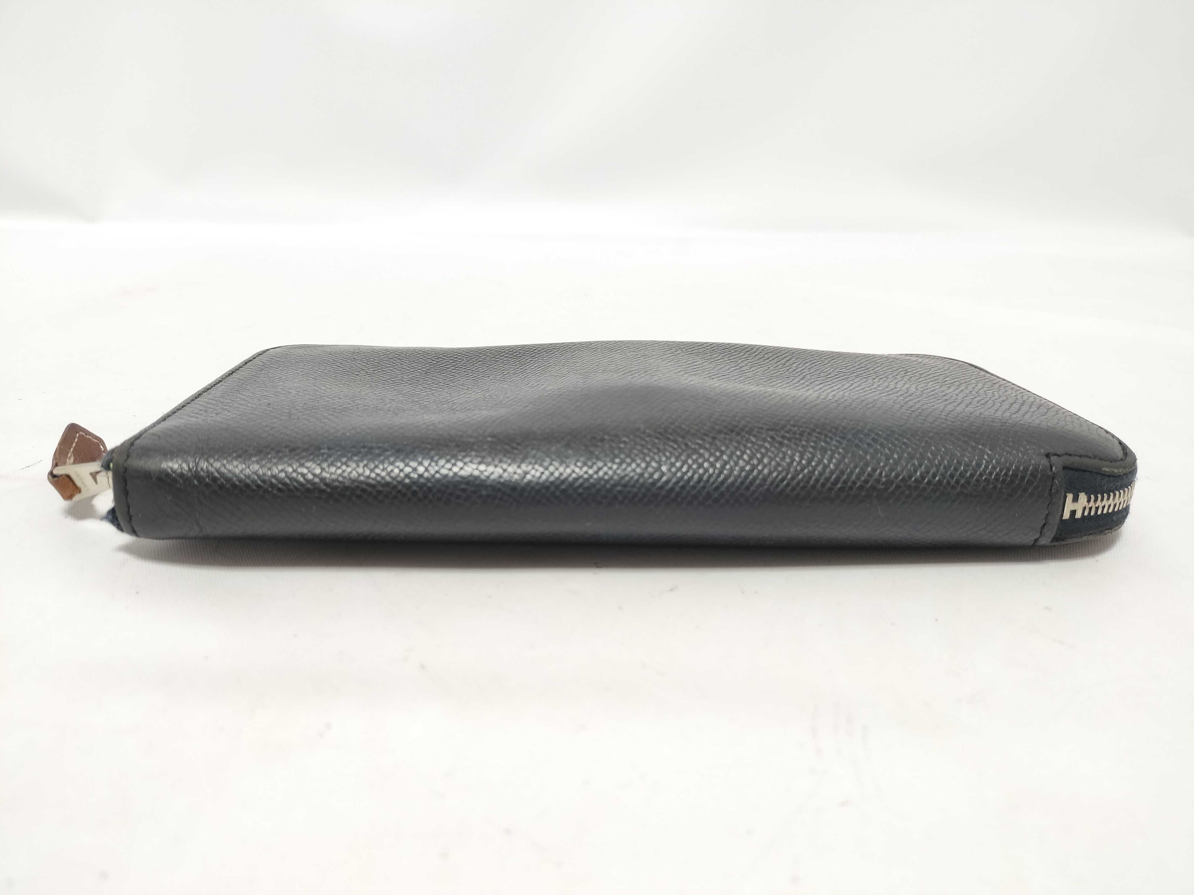 Azap Long Silk In Wallet, Veau Epsom Leather, Black, A Stamp — view 3