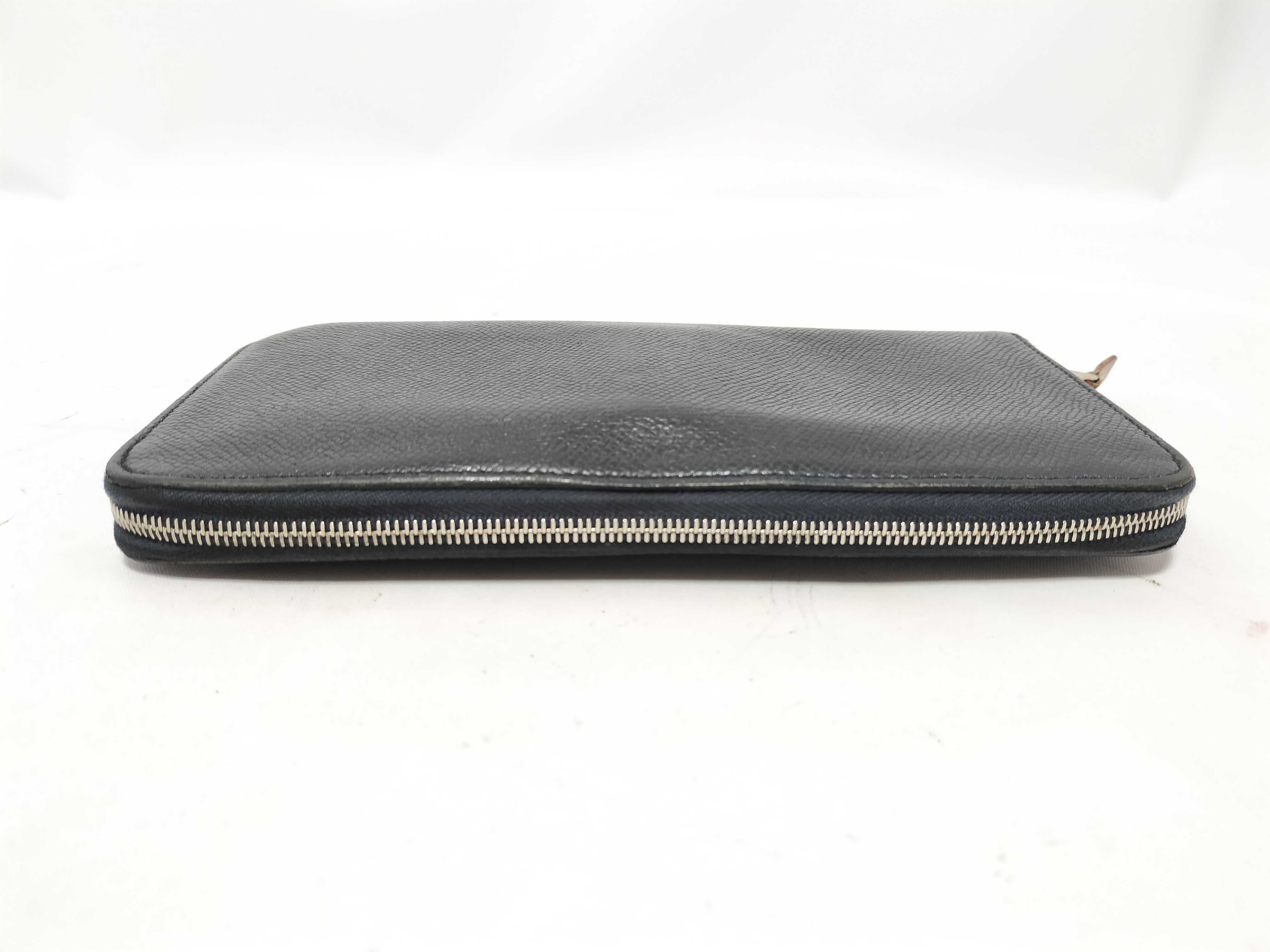Azap Long Silk In Wallet, Veau Epsom Leather, Black, A Stamp — view 5