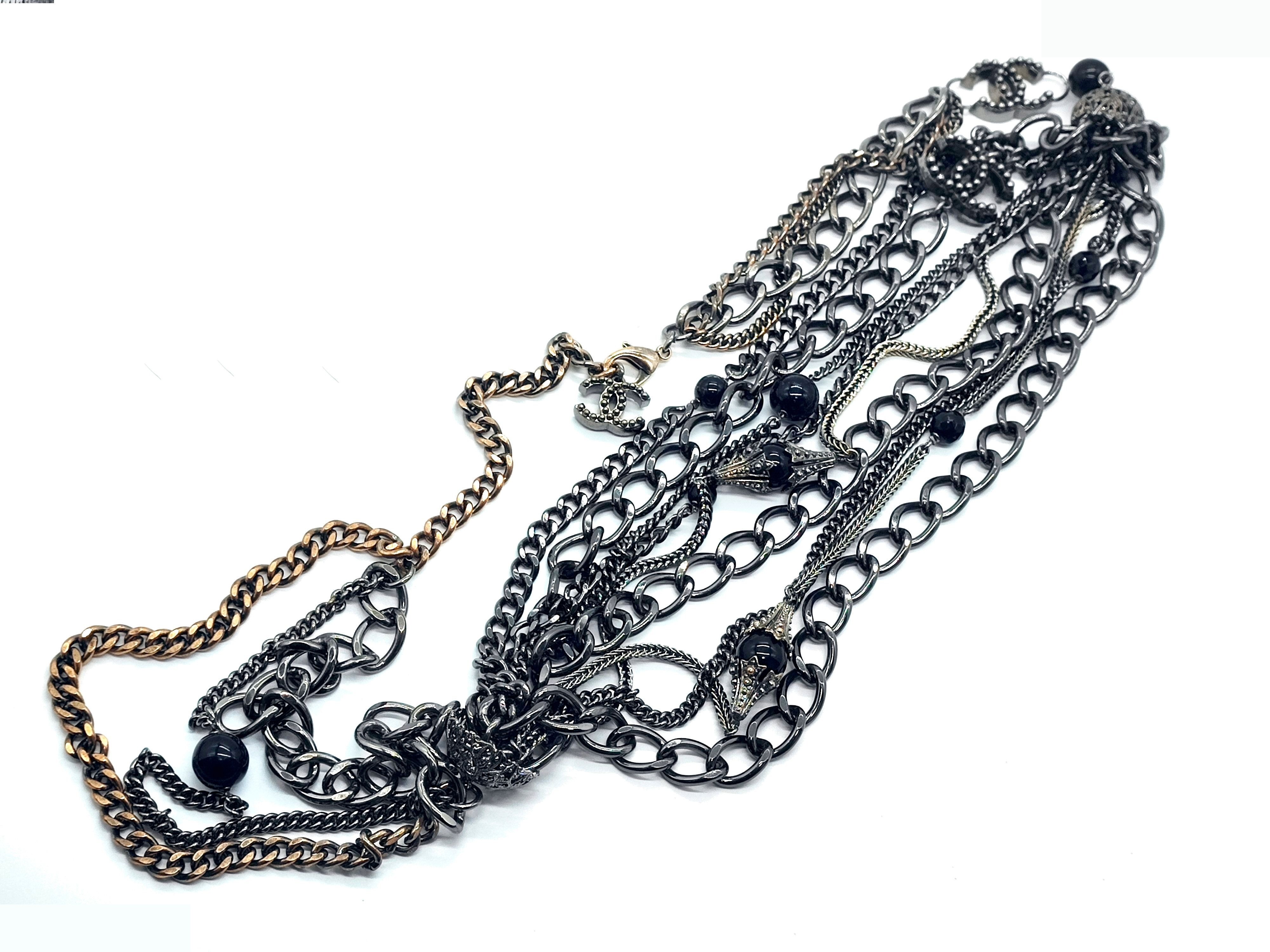 Coco Mark Big Long Necklace 03P, Total Length Approx. 94cm — view 3