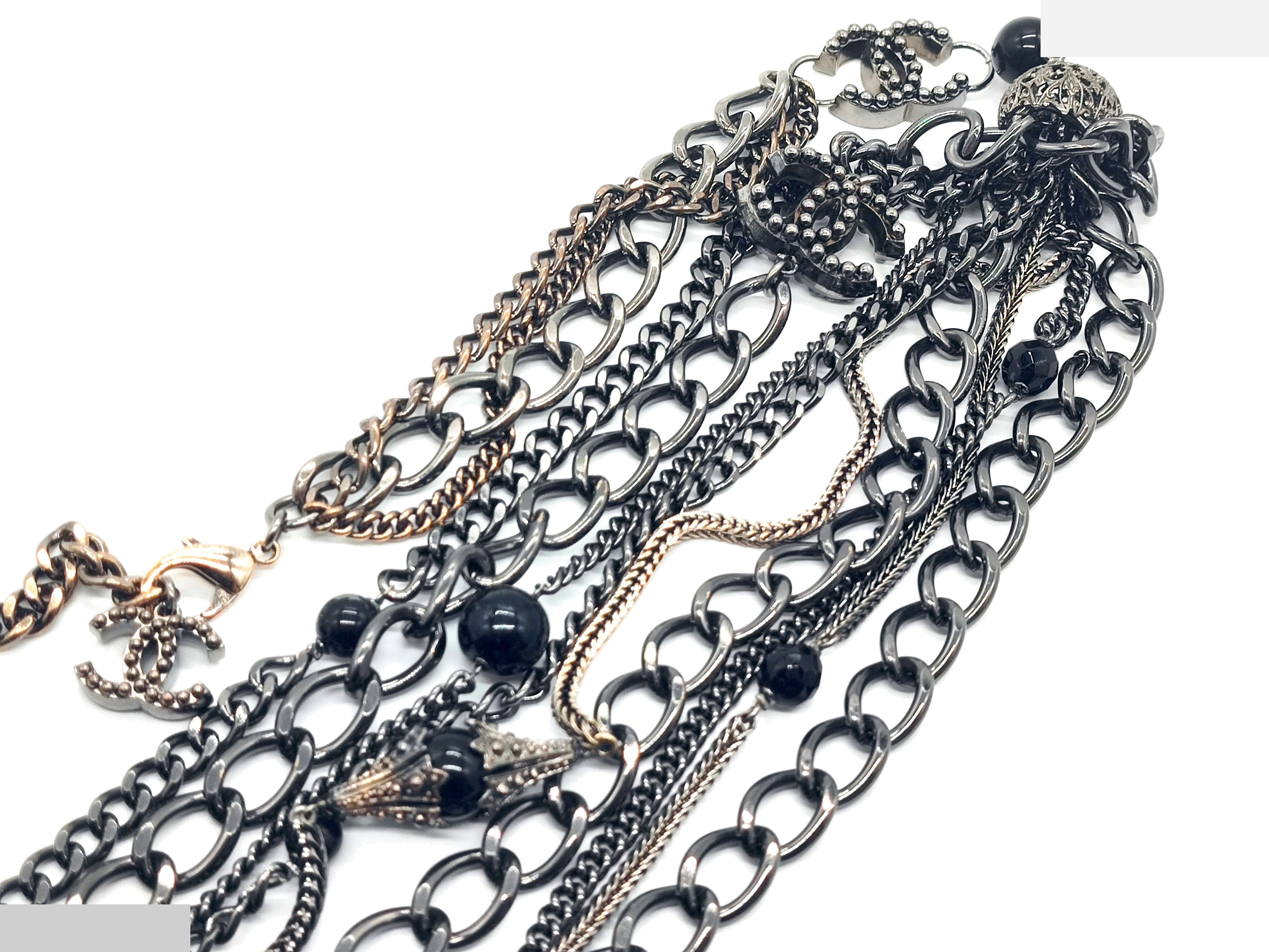 Coco Mark Big Long Necklace 03P, Total Length Approx. 94cm — view 6