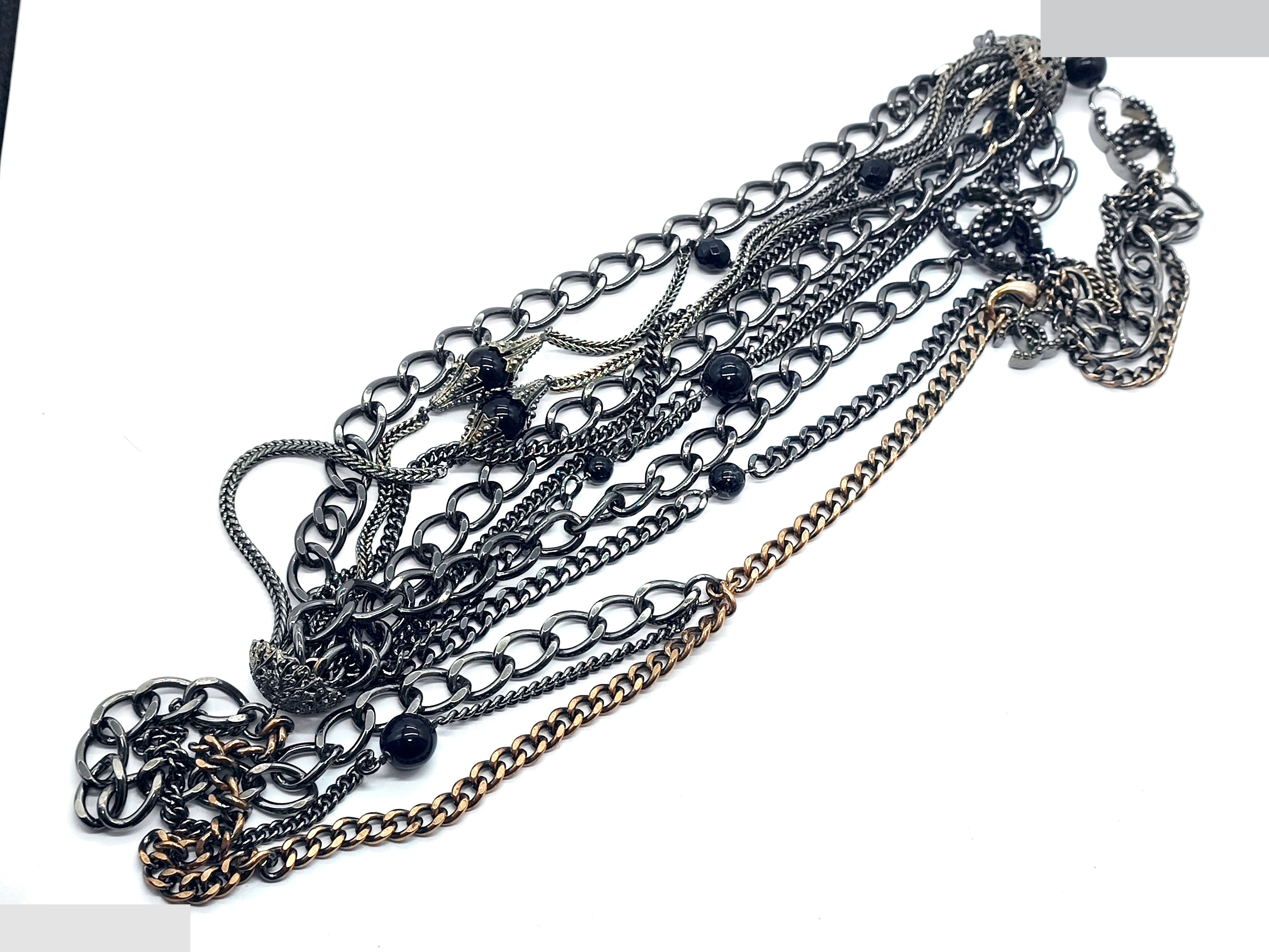 Coco Mark Big Long Necklace 03P, Total Length Approx. 94cm — view 7