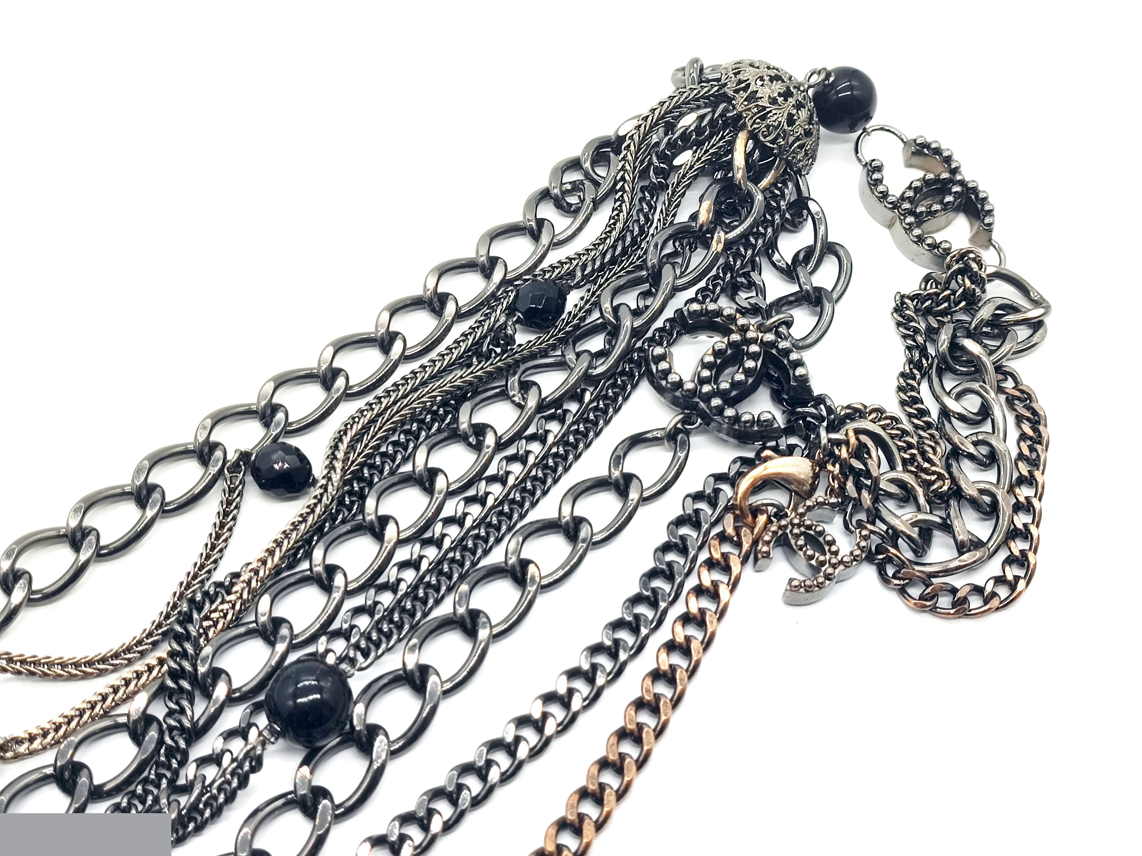 Coco Mark Big Long Necklace 03P, Total Length Approx. 94cm — view 9