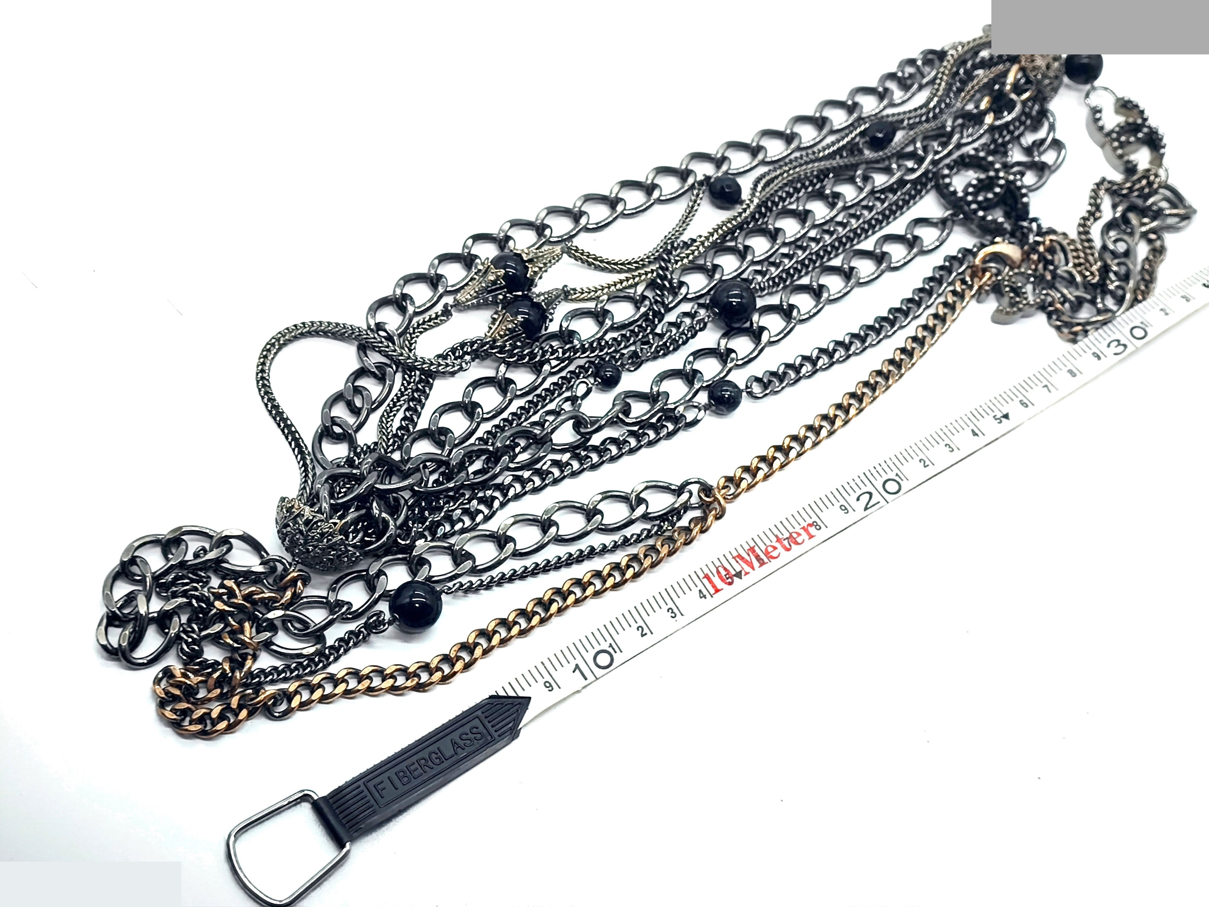 Coco Mark Big Long Necklace 03P, Total Length Approx. 94cm — view 10