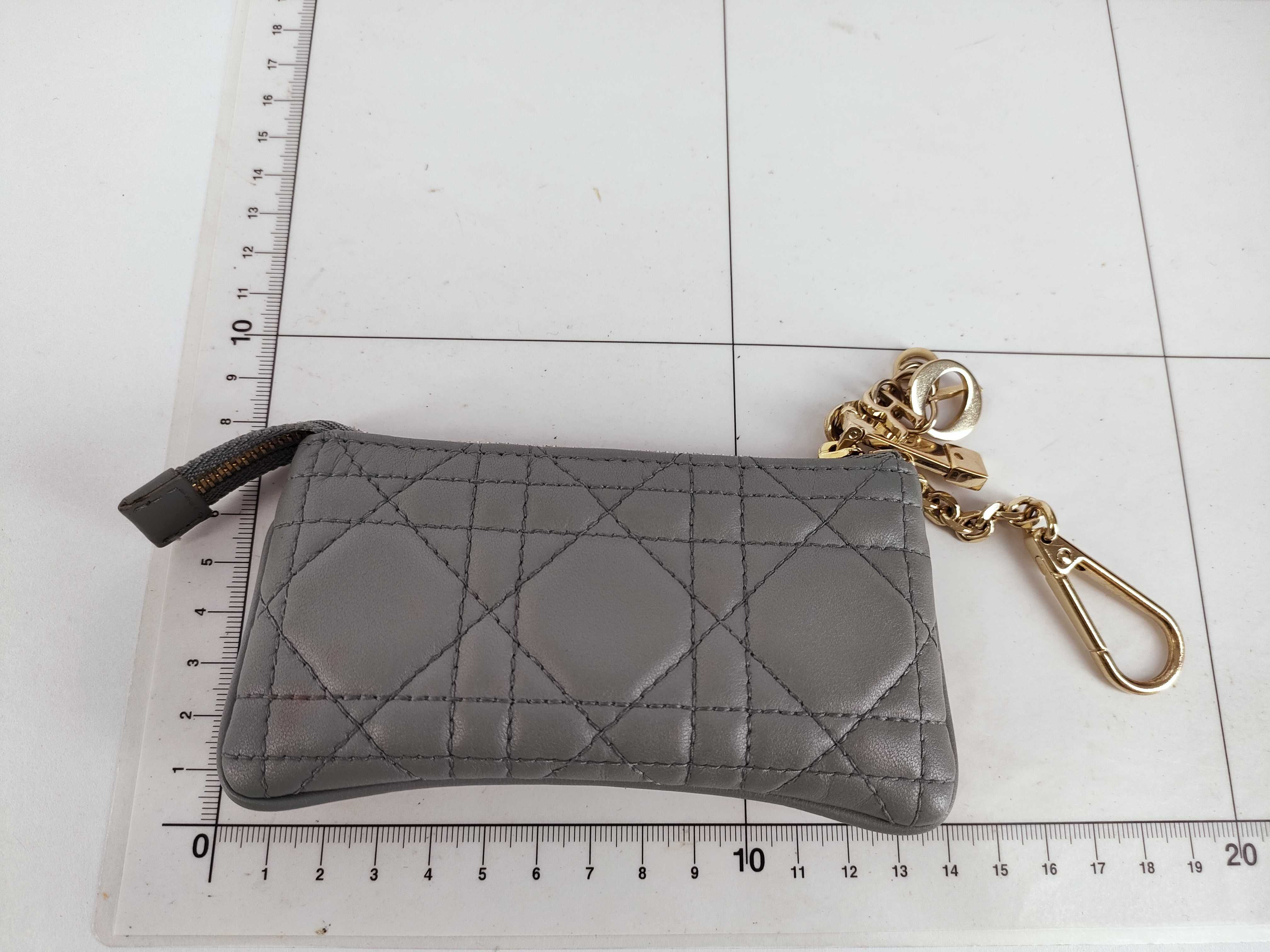 Cannage Grey Coin Case — view 2