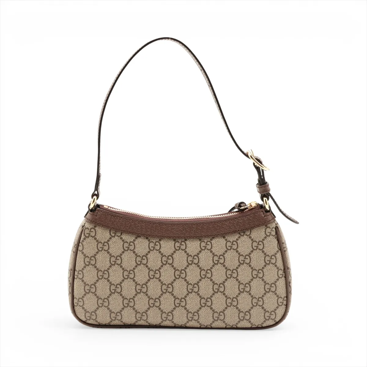 GG Supreme PVC x Leather Shoulder Bag, Brown, 735145 — view 2