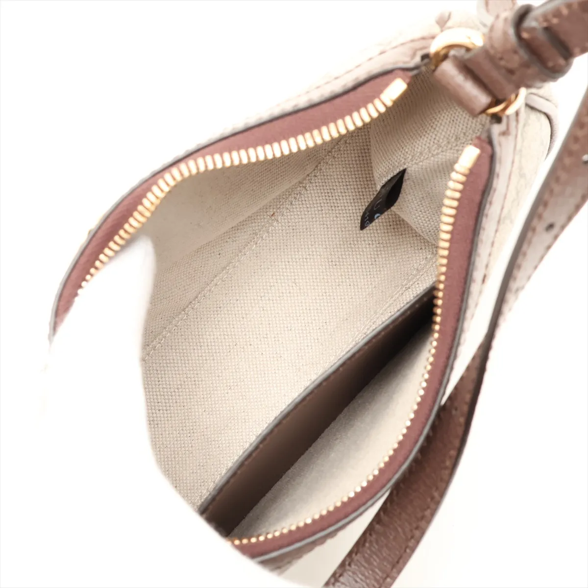 GG Supreme PVC x Leather Shoulder Bag, Brown, 735145 — view 7