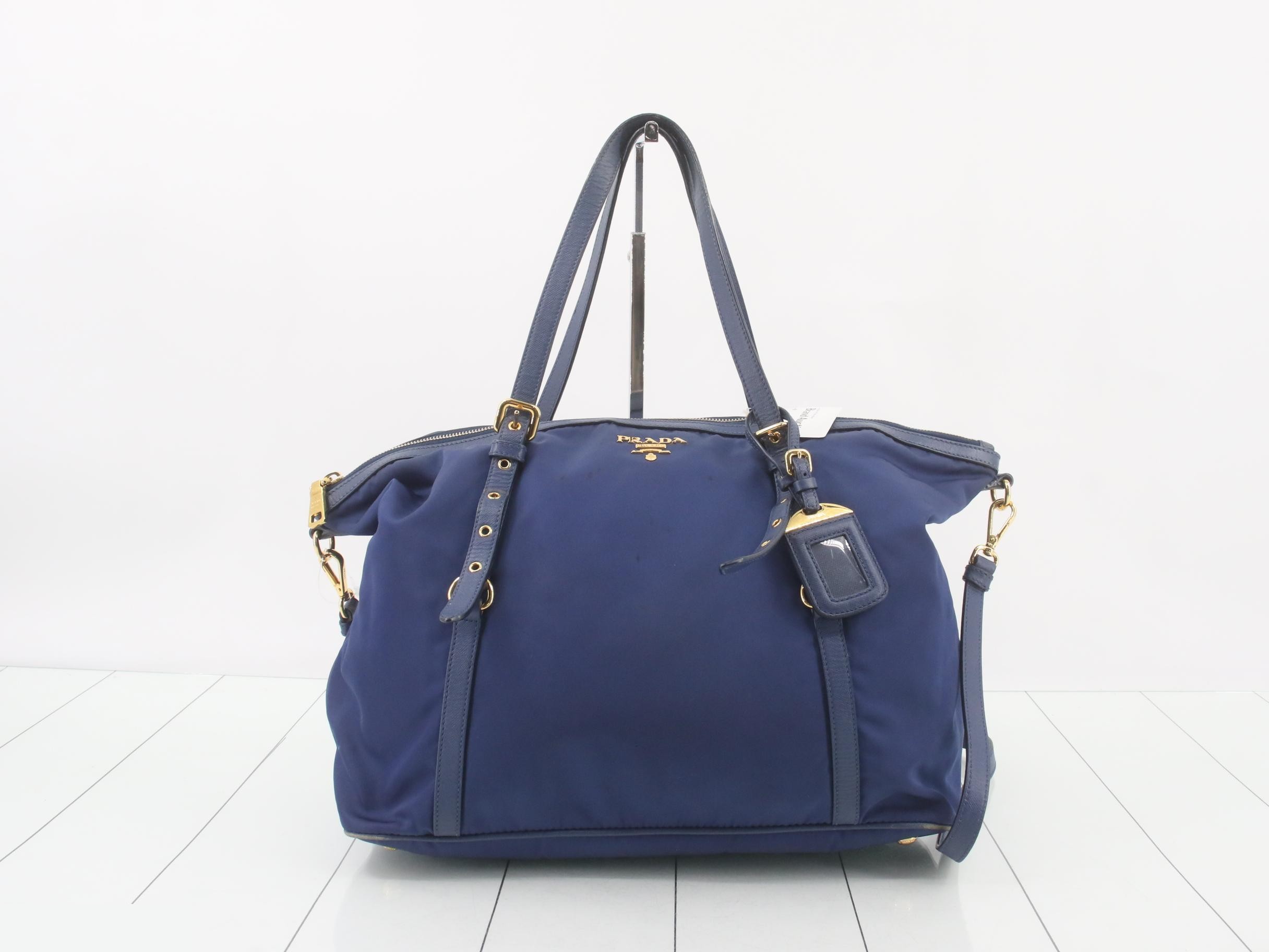 2-Way Bag, Blue, Tessuto