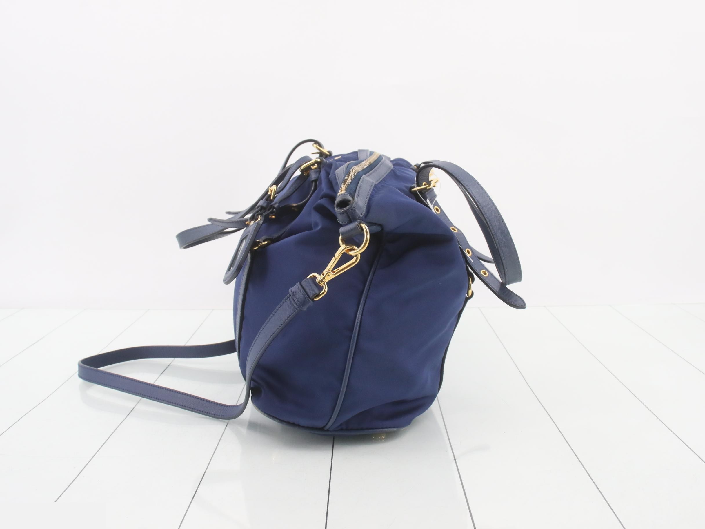 2-Way Bag, Blue, Tessuto — view 3