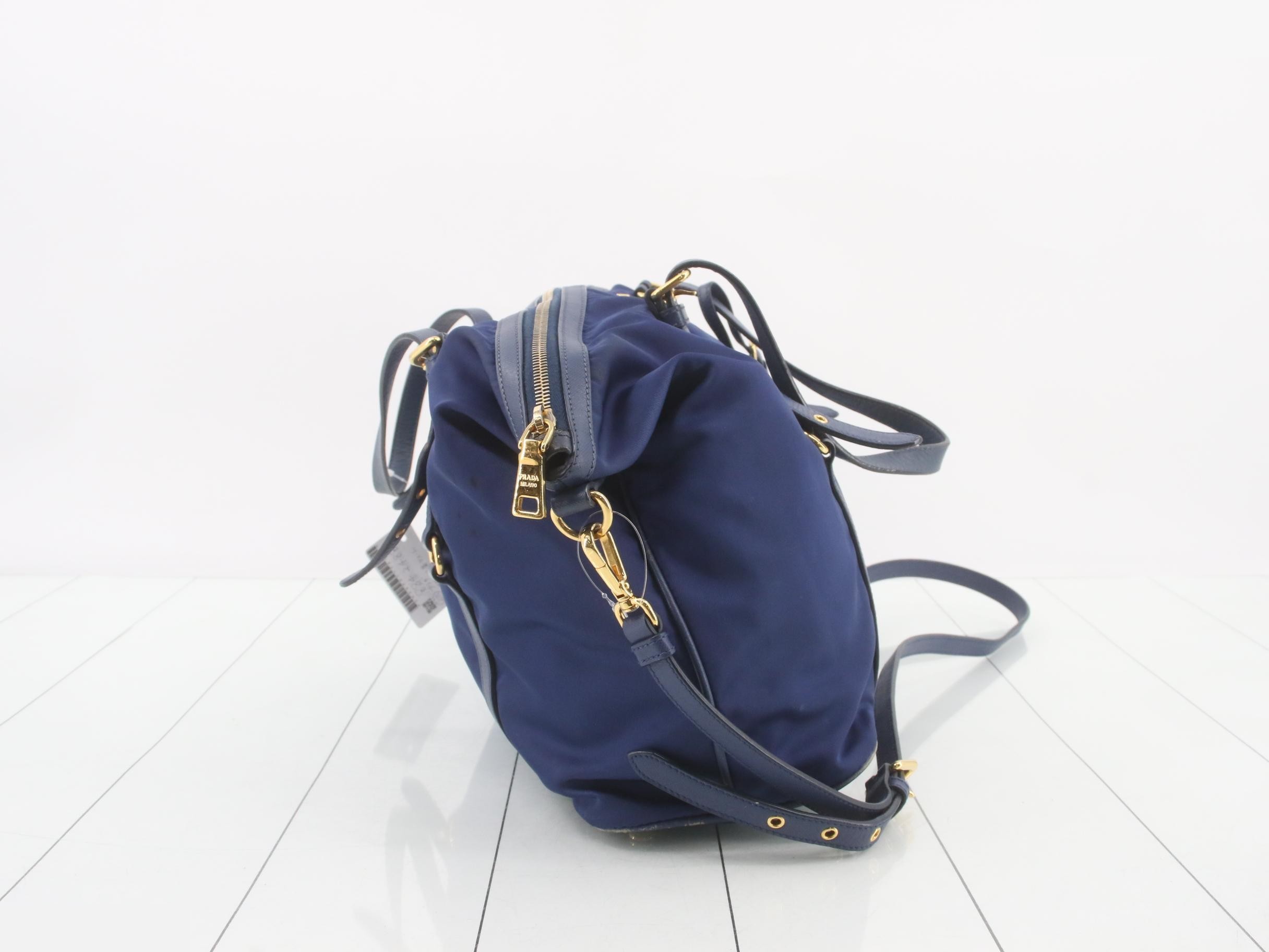 2-Way Bag, Blue, Tessuto — view 4