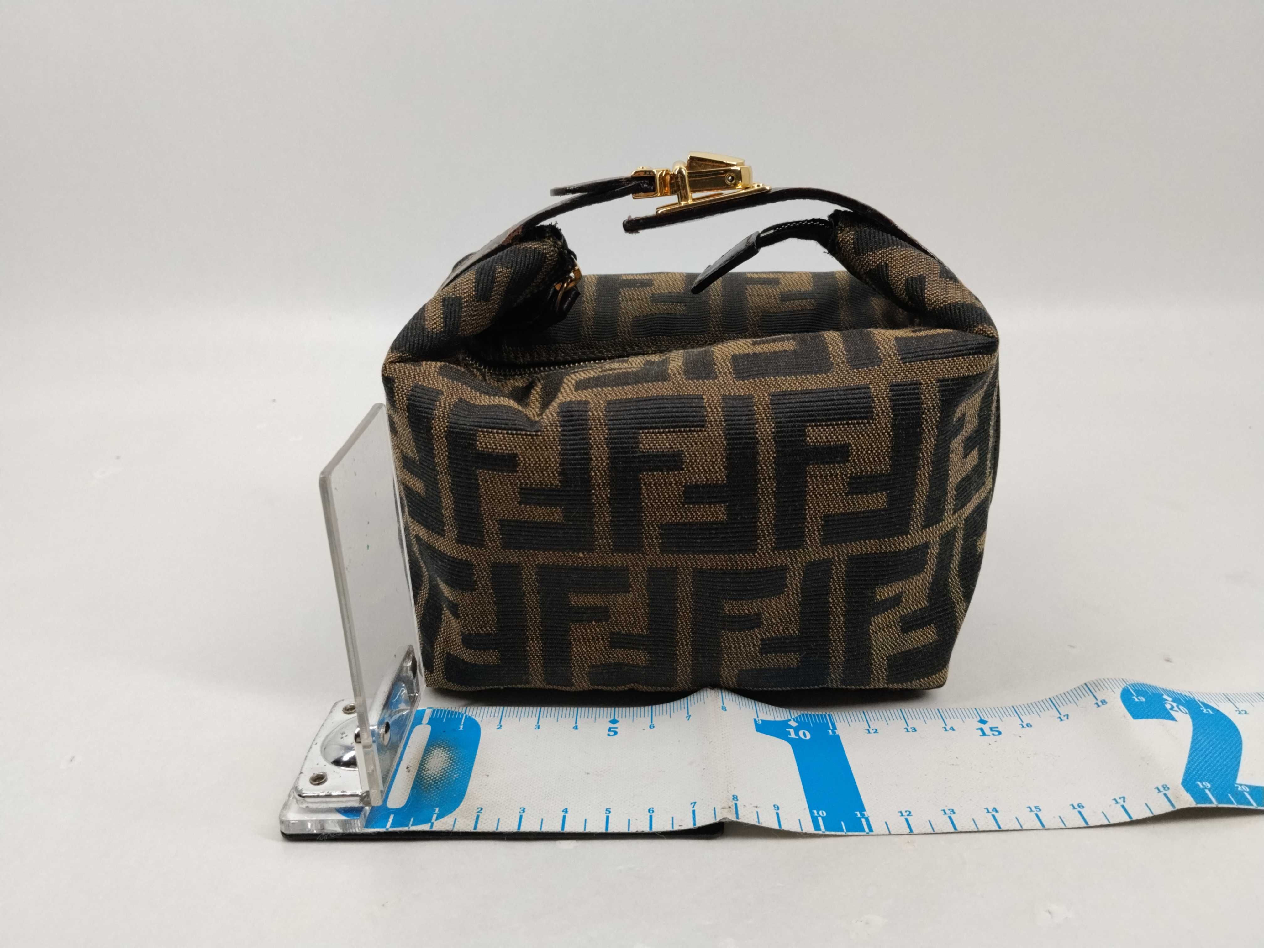 Zucca pattern Fendi Zucca Mini Vanity Pouch Vanity Bag — view 2