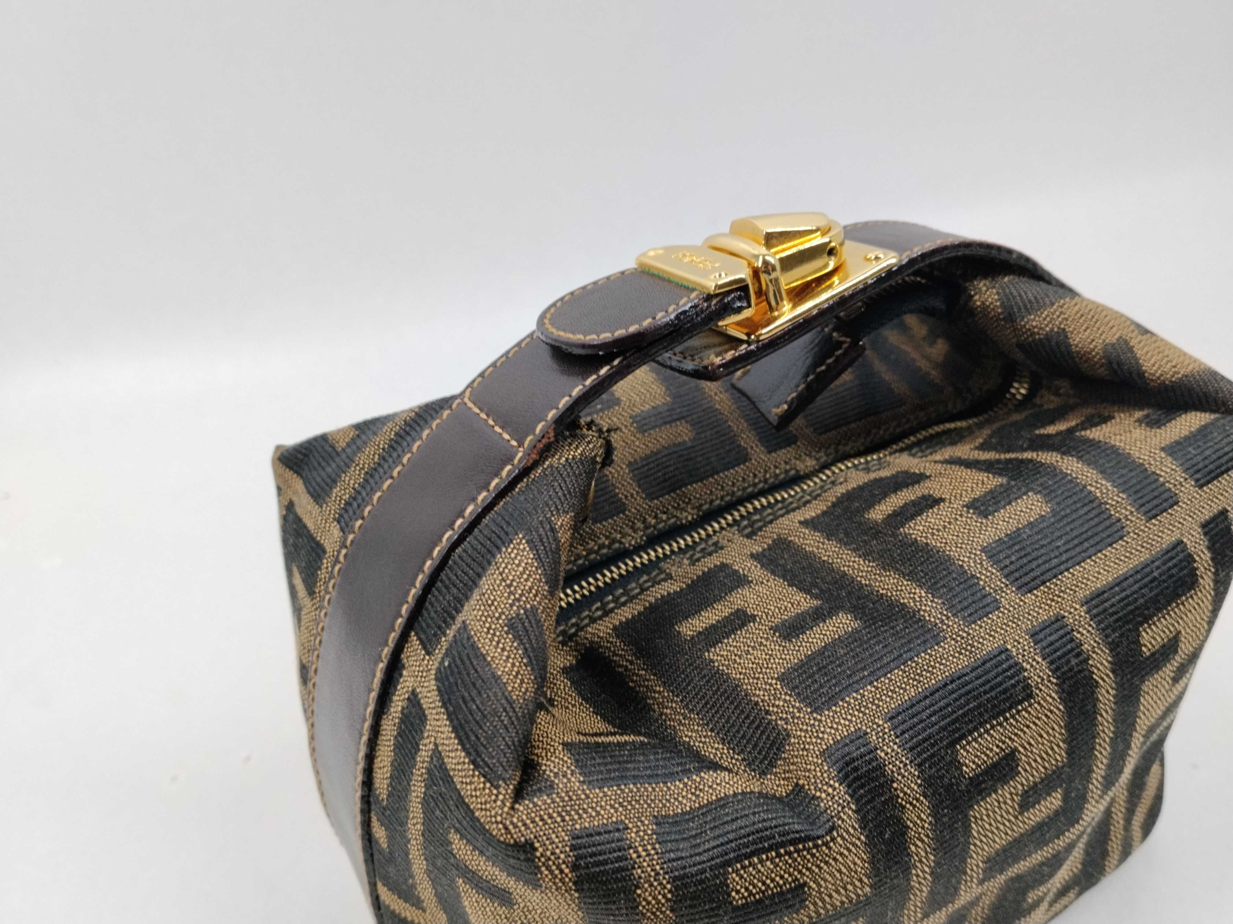 Zucca pattern Fendi Zucca Mini Vanity Pouch Vanity Bag — view 3