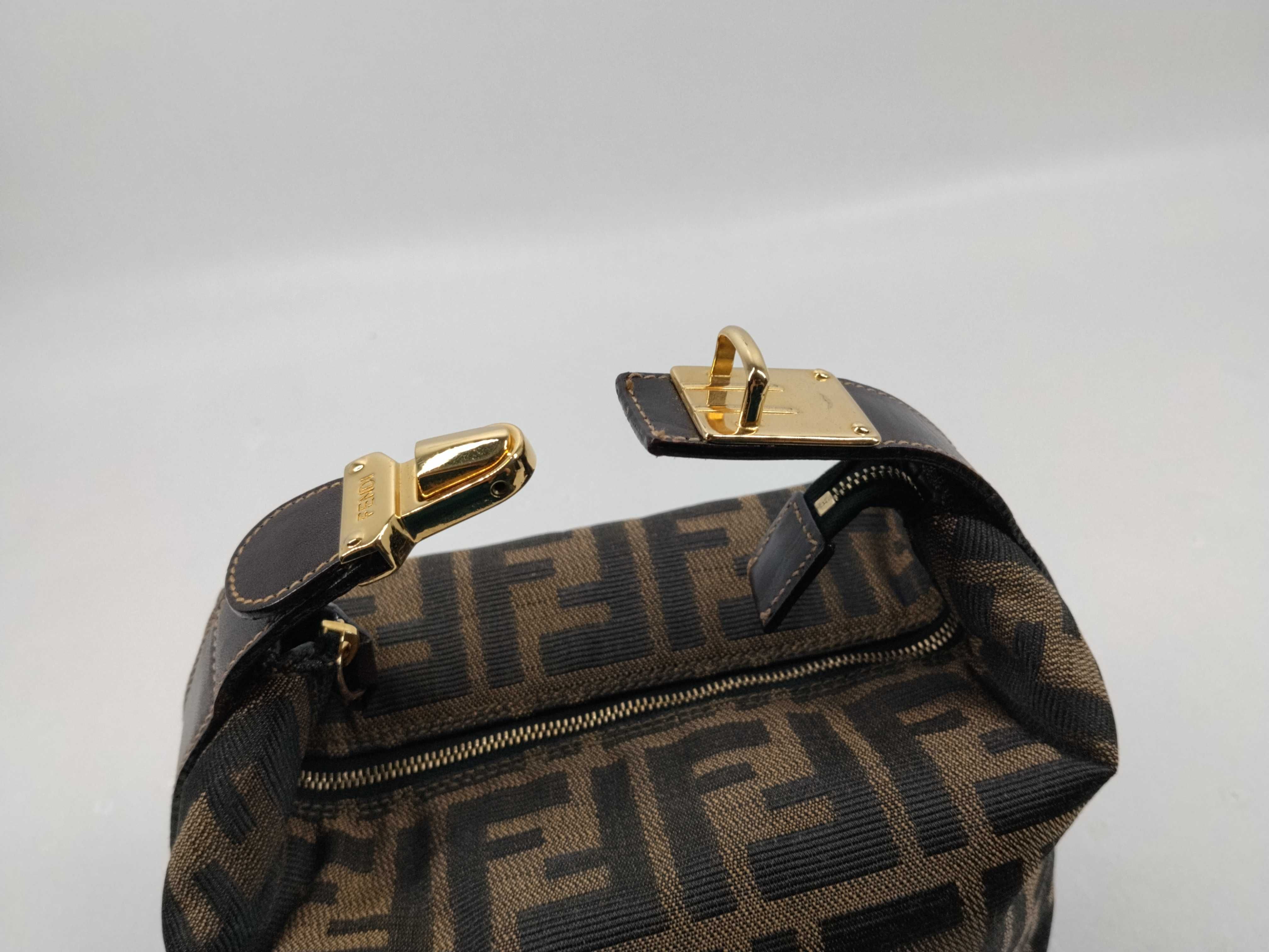 Zucca pattern Fendi Zucca Mini Vanity Pouch Vanity Bag — view 7
