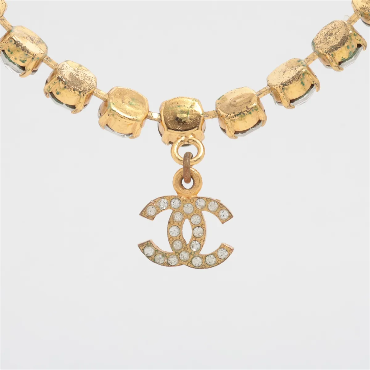 Coco Mark 95A Choker GP x Rhinestone Gold — view 2