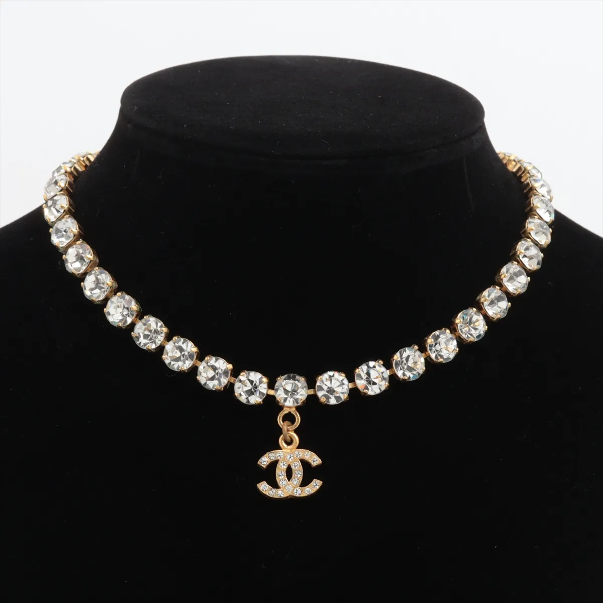 Coco Mark 95A Choker GP x Rhinestone Gold — view 5