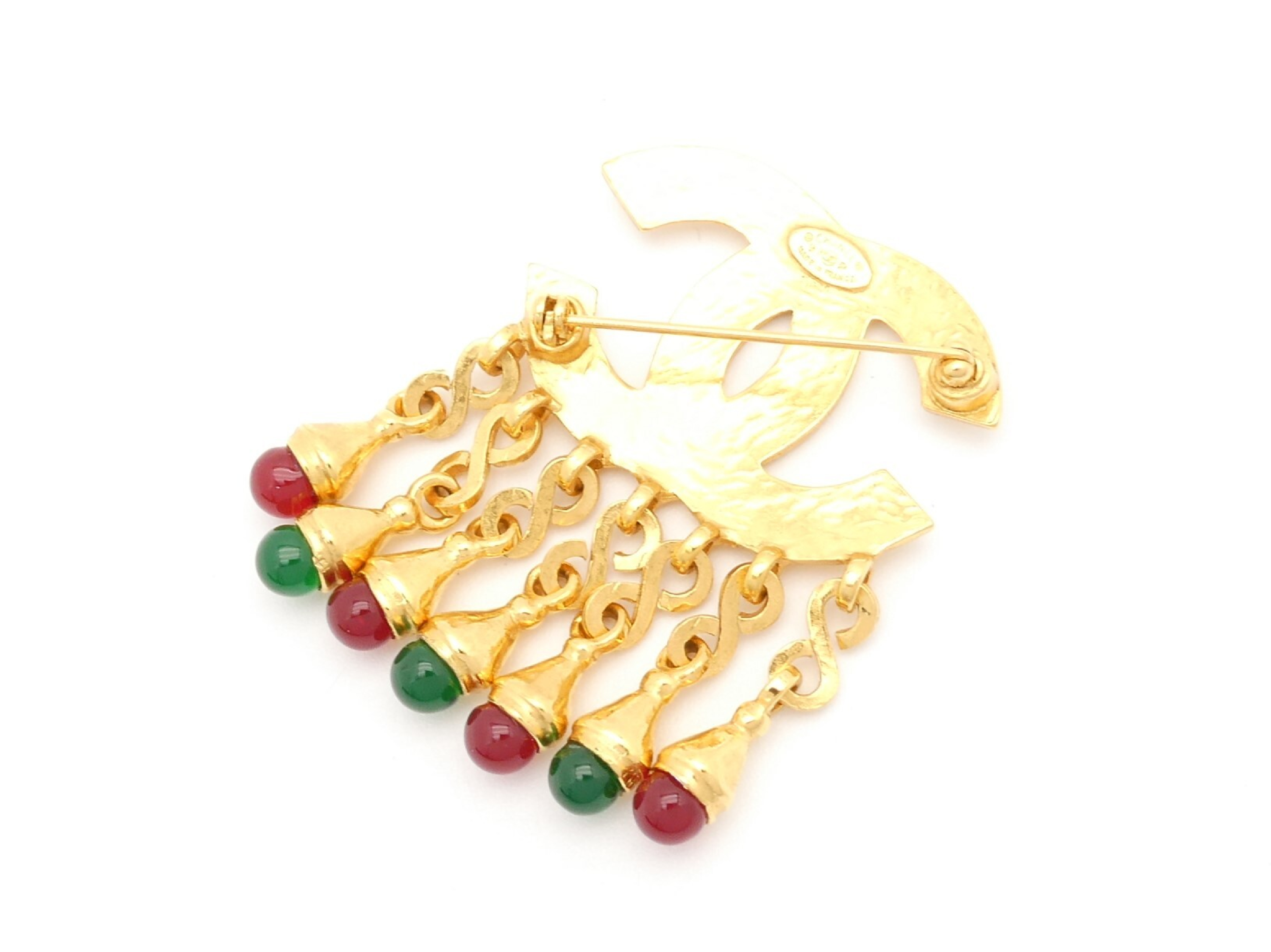 Coco Mark Gold Brooch — view 2