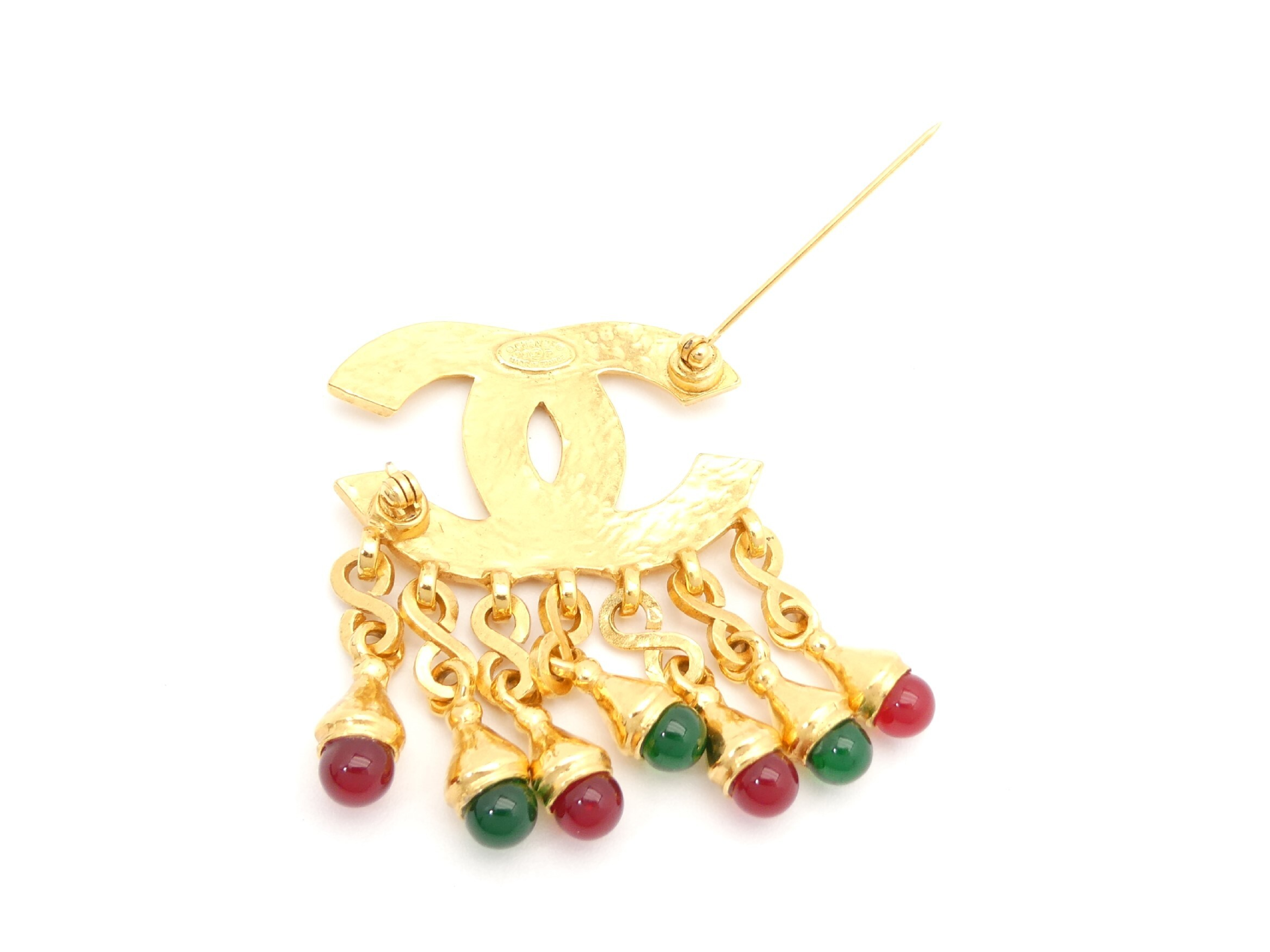 Coco Mark Gold Brooch — view 3