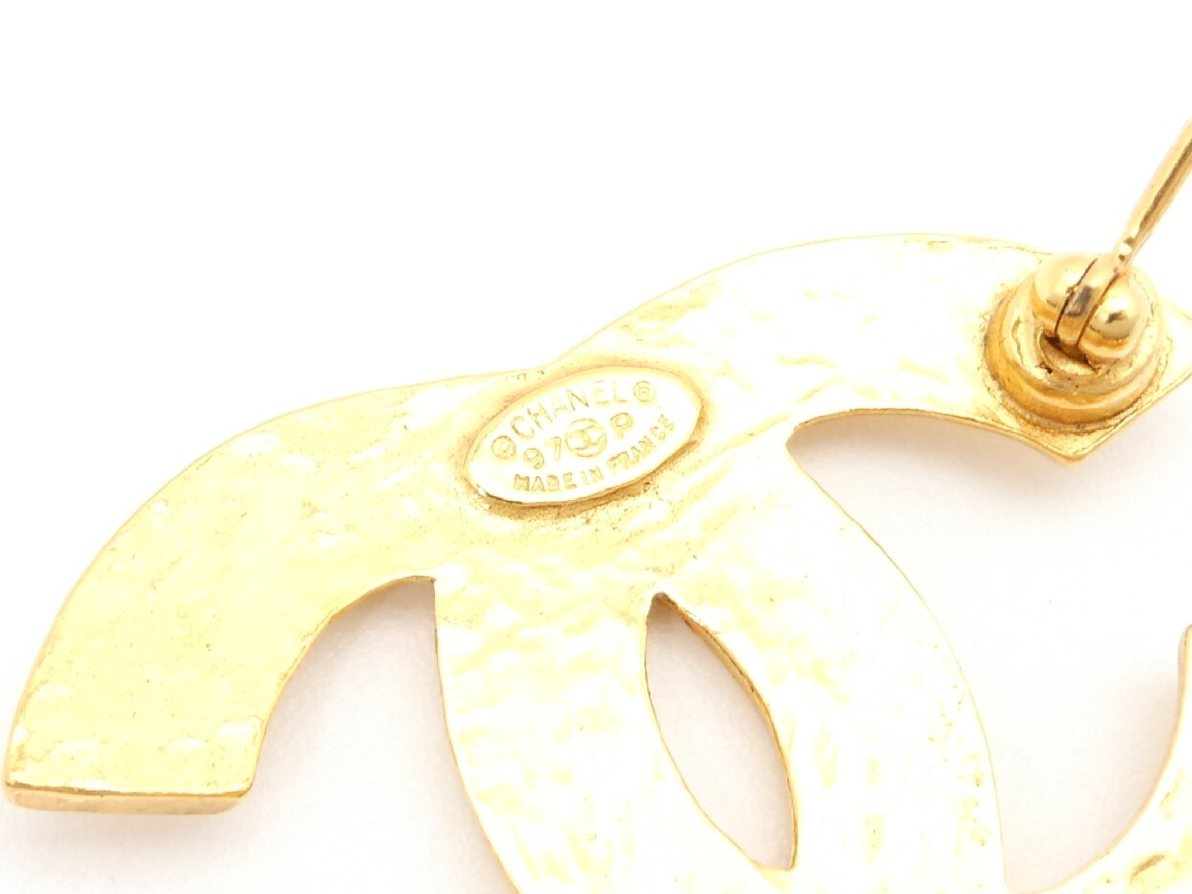 Coco Mark Gold Brooch — view 5