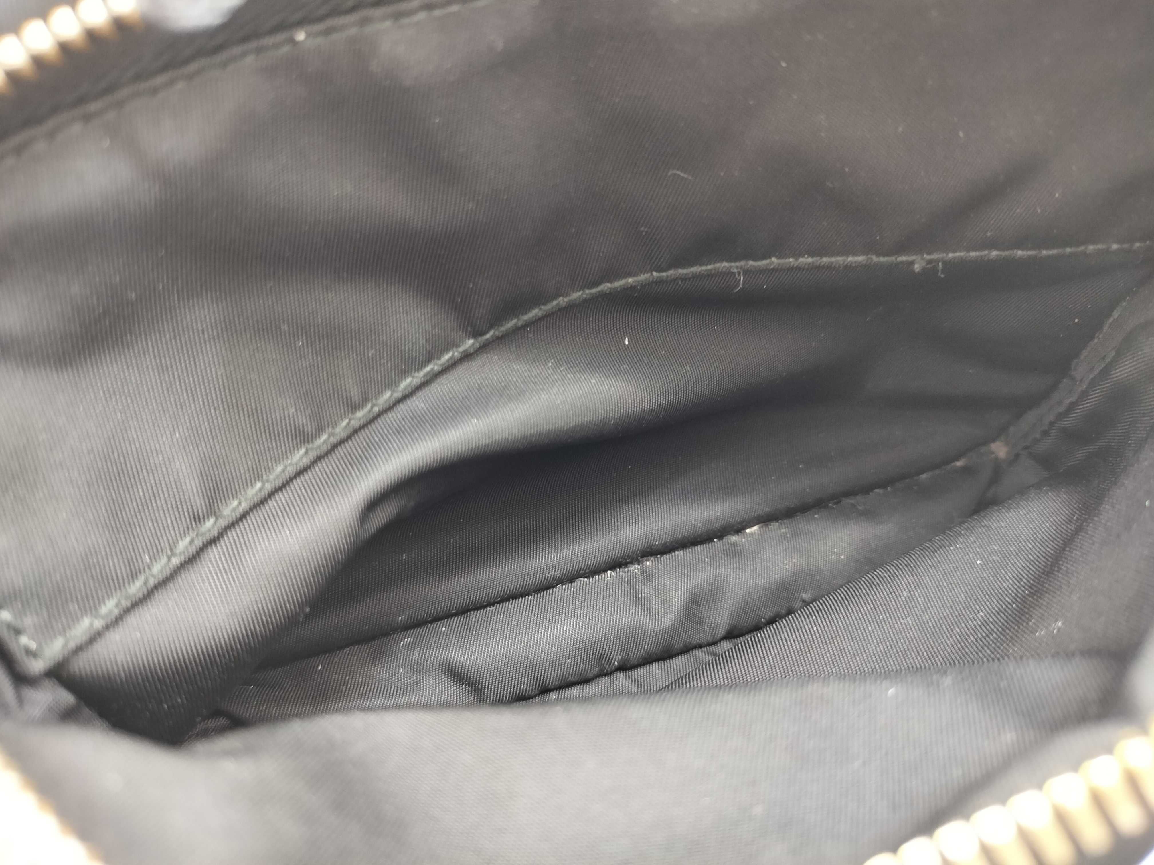 Nylon Prada Tessuto Nylon x Leather 2-Way Shoulder Bag Black Handbag — view 15