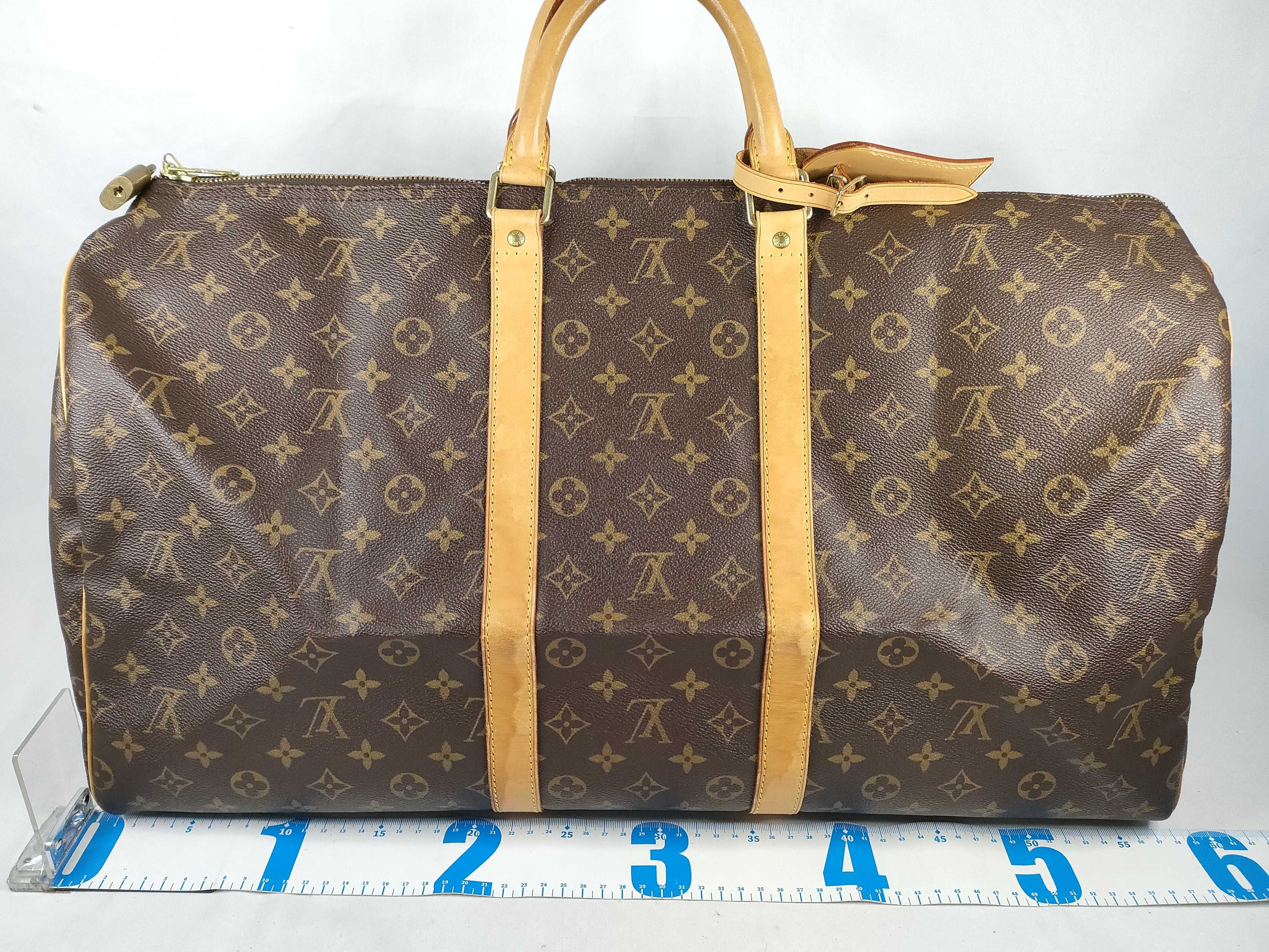 Monogram Keepall 55 M41424 FL0030 Brown (Some discoloration) Boston bag — view 2