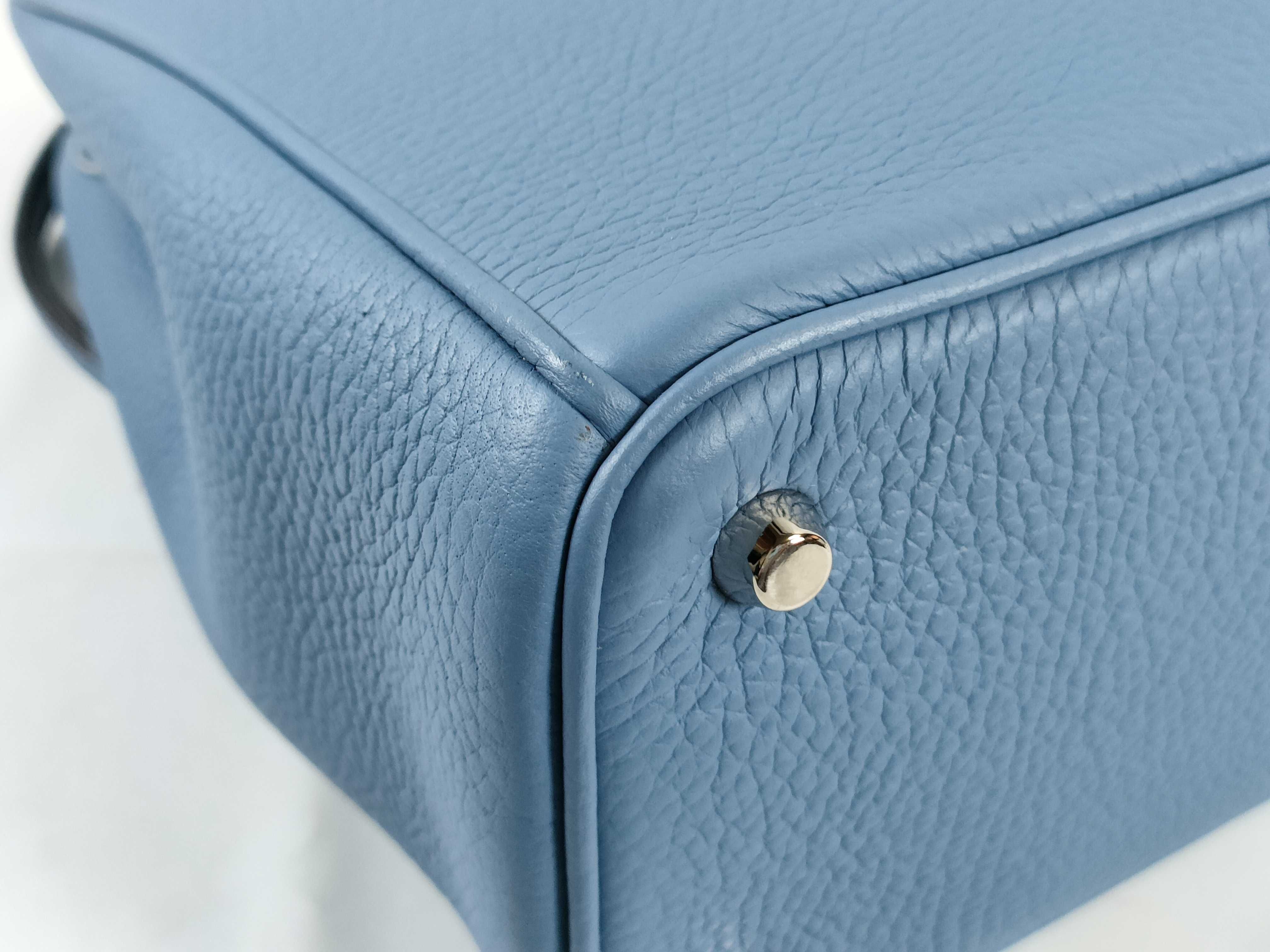 Diorissimo Leather 2-Way Handbag Blue Handbag — view 6