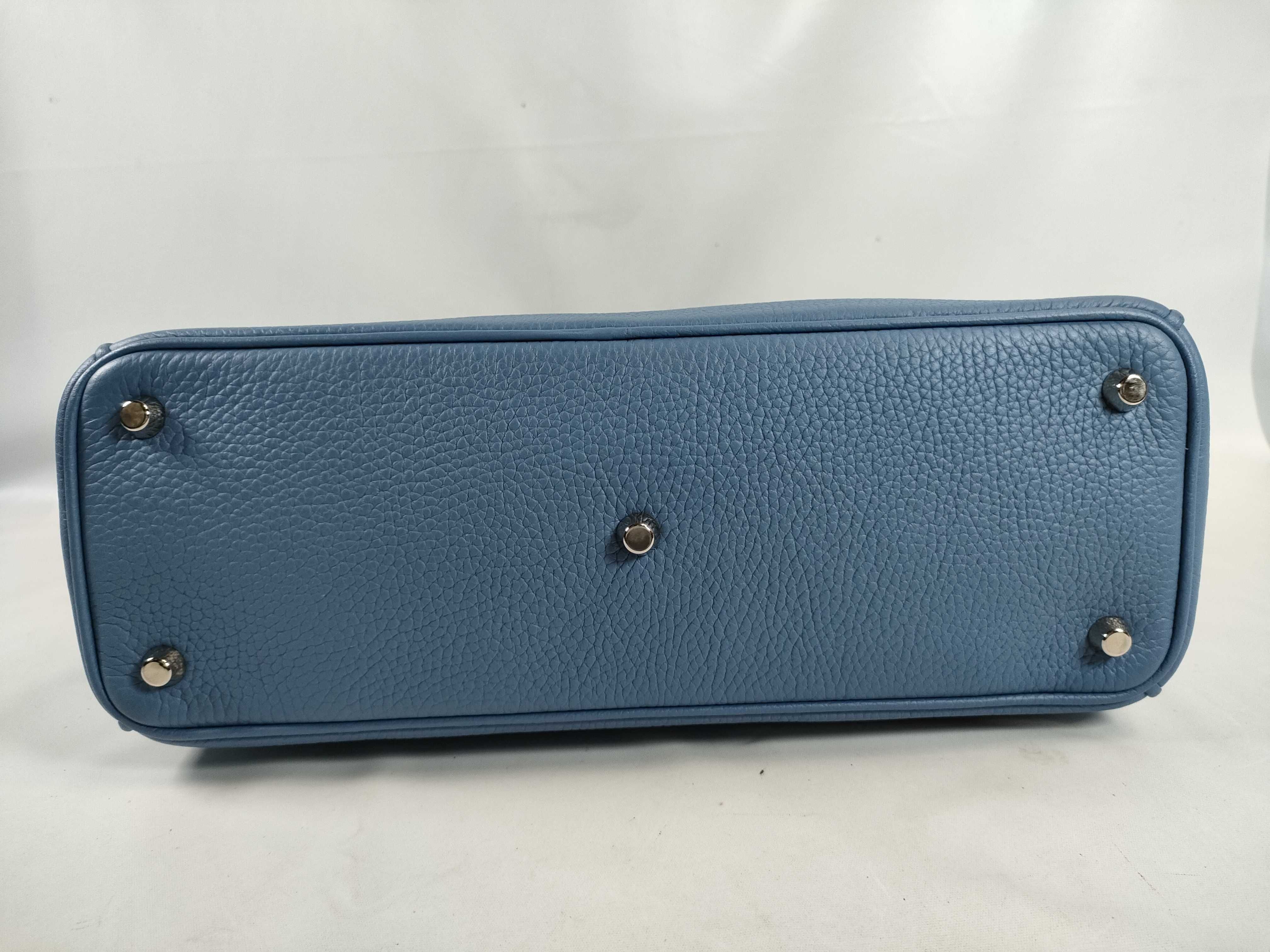 Diorissimo Leather 2-Way Handbag Blue Handbag — view 7