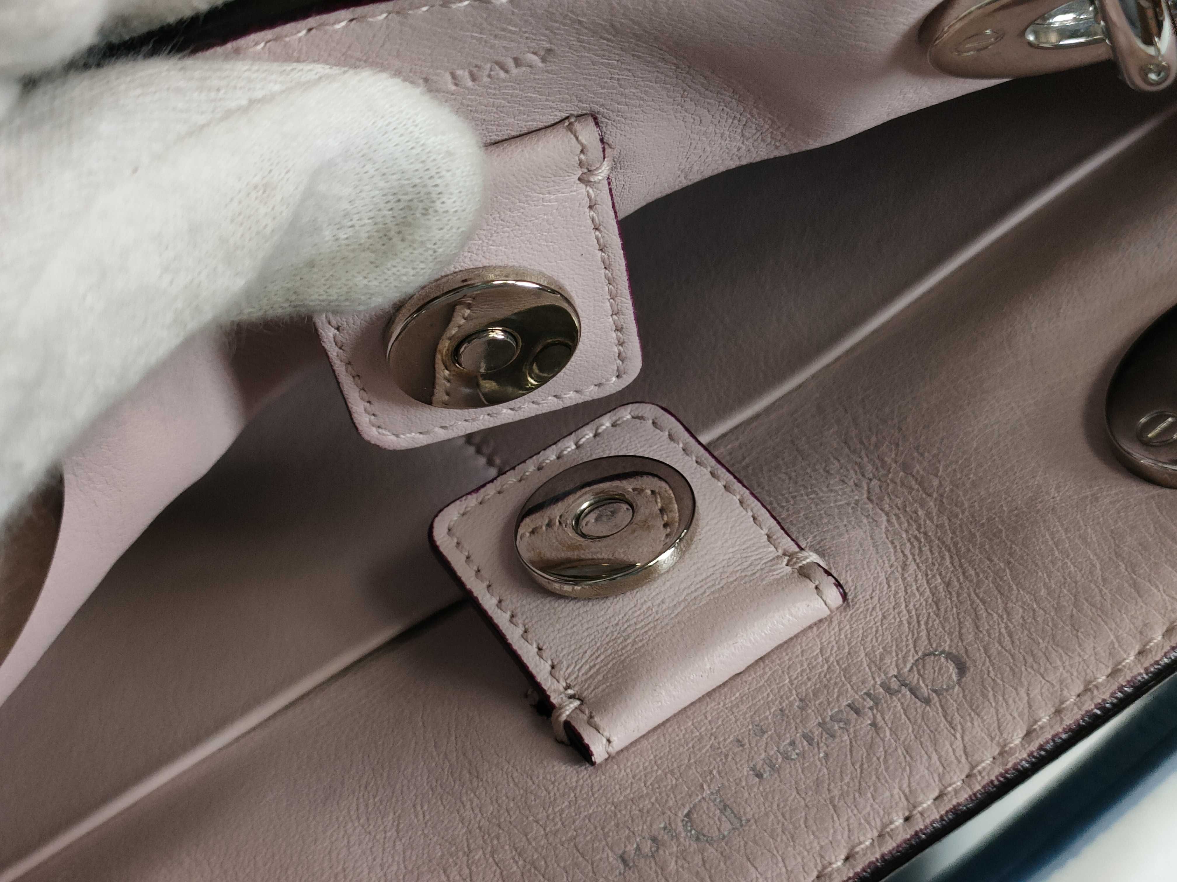 Diorissimo Leather 2-Way Handbag Blue Handbag — view 8