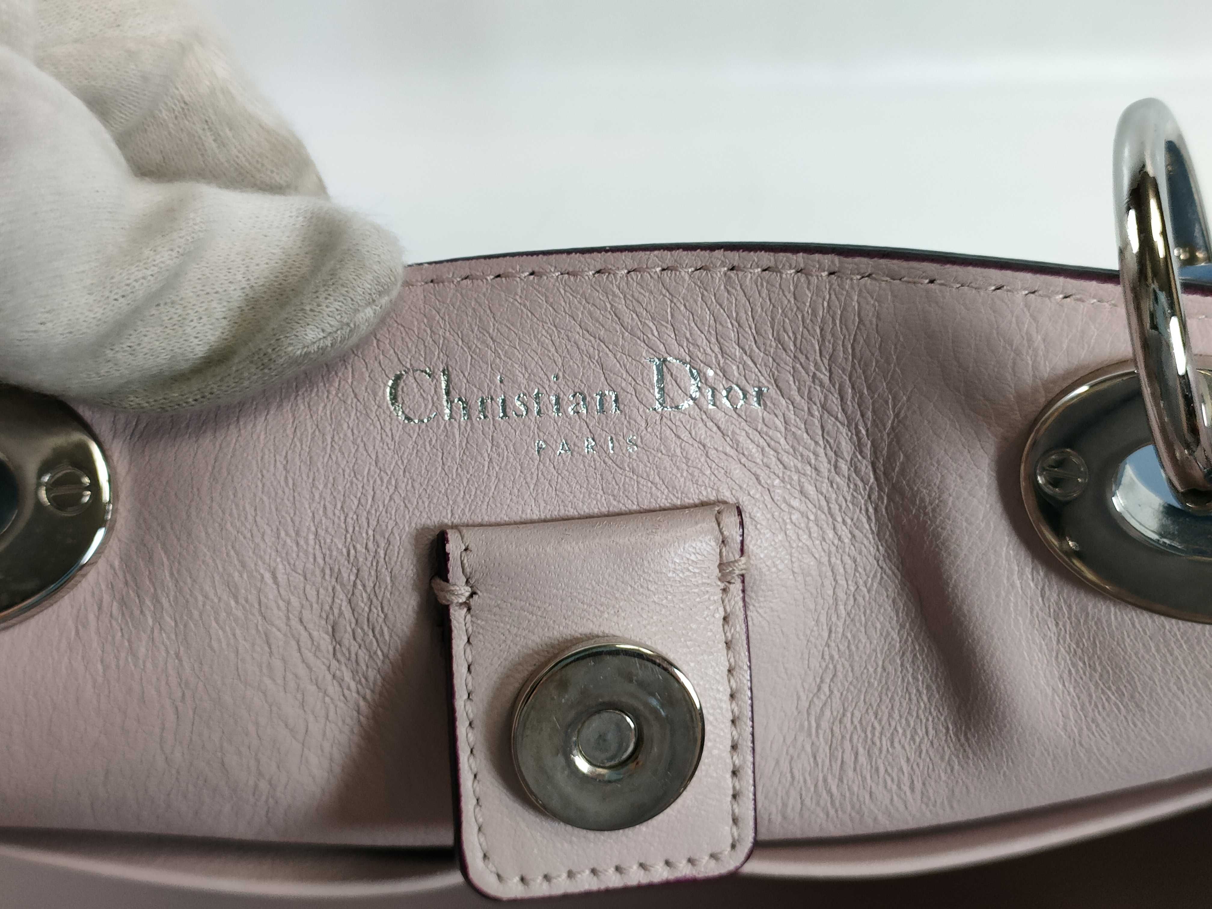 Diorissimo Leather 2-Way Handbag Blue Handbag — view 10