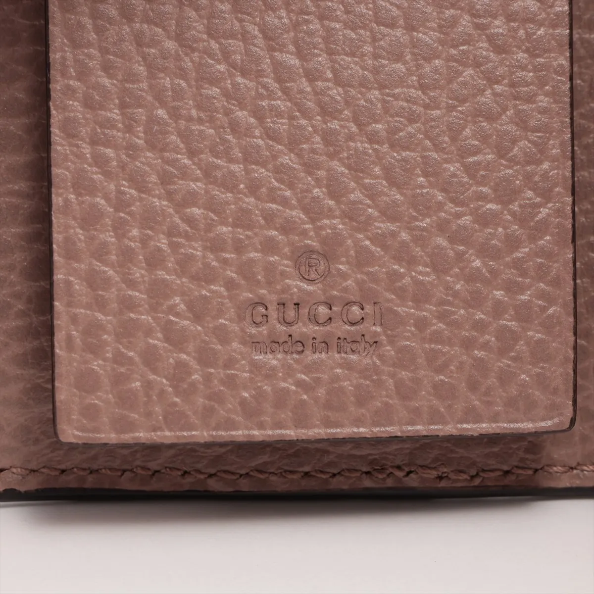 GG Marmont 456118 PVC x Leather Key Case Beige x Pink — view 5