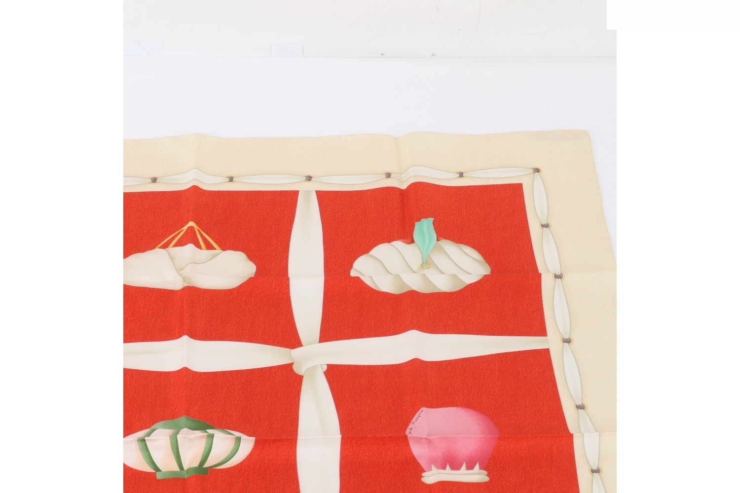 100% Silk Scarf with Tag — view 2