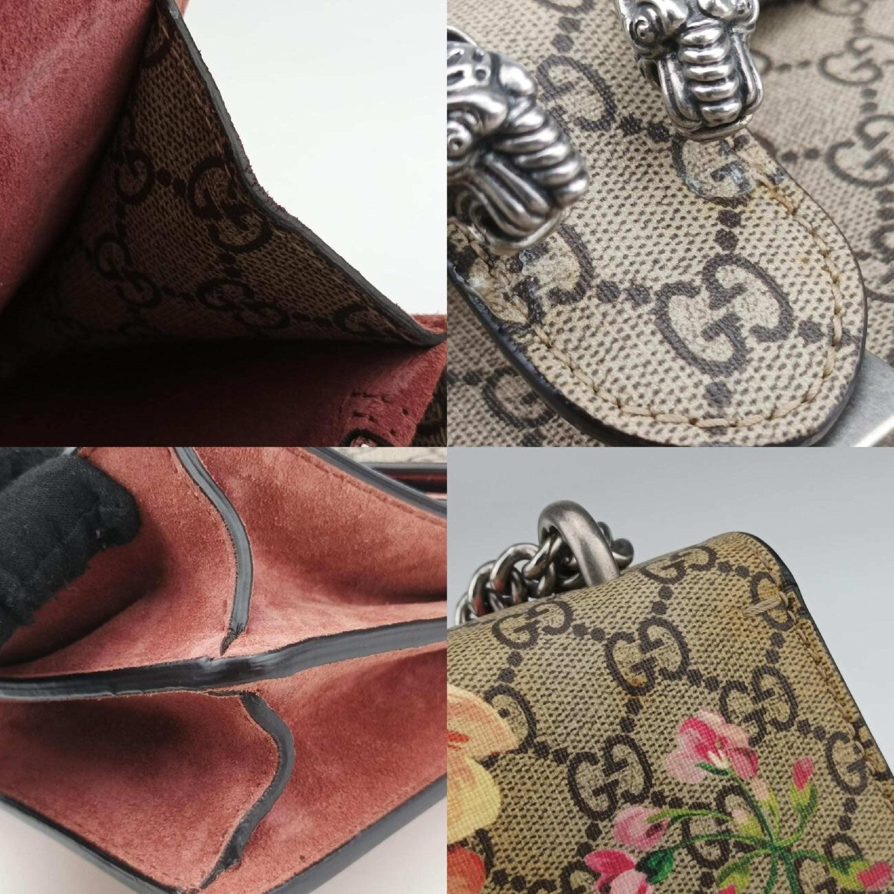 Dionysus Shoulder Bag, Beige x Red x Multi, PVC Coated Canvas x Suede, 400249 C01886078 — view 11