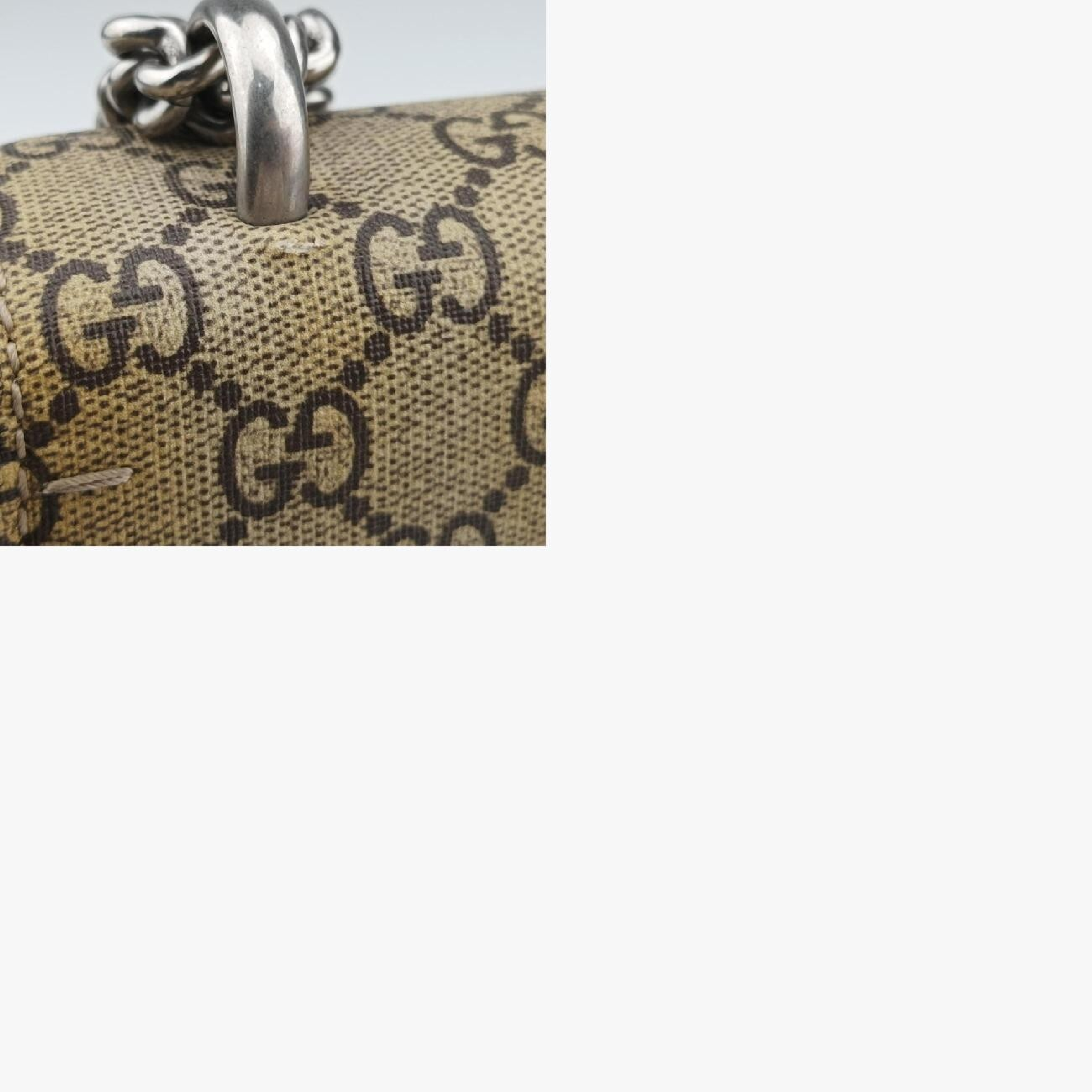 Dionysus Shoulder Bag, Beige x Red x Multi, PVC Coated Canvas x Suede, 400249 C01886078 — view 12
