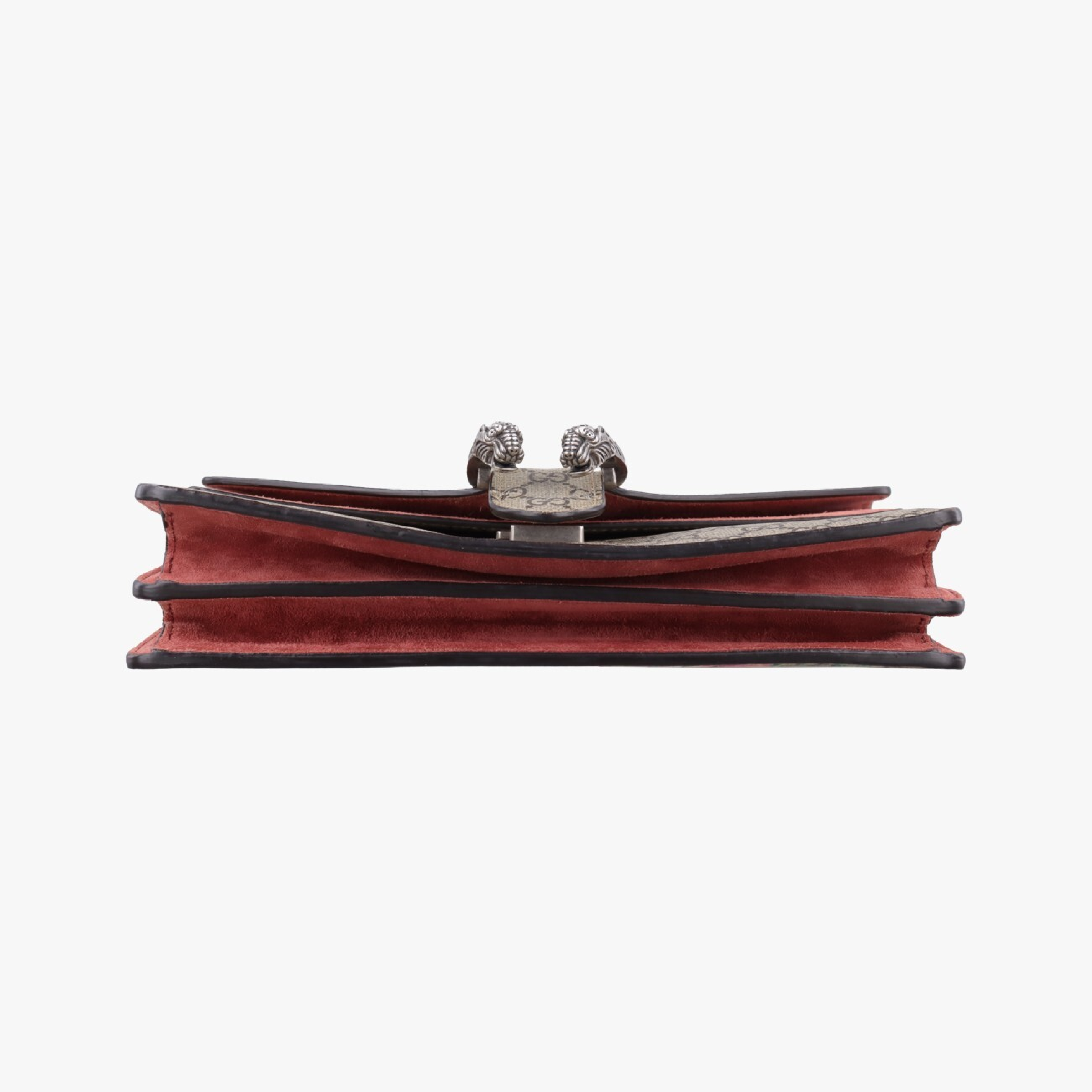 Dionysus Shoulder Bag, Beige x Red x Multi, PVC Coated Canvas x Suede, 400249 C01886078 — view 3