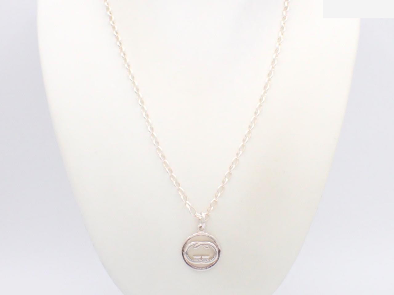 Silver necklace, 925 sterling silver, 13.6g, chain approximately 54cm. — view 3