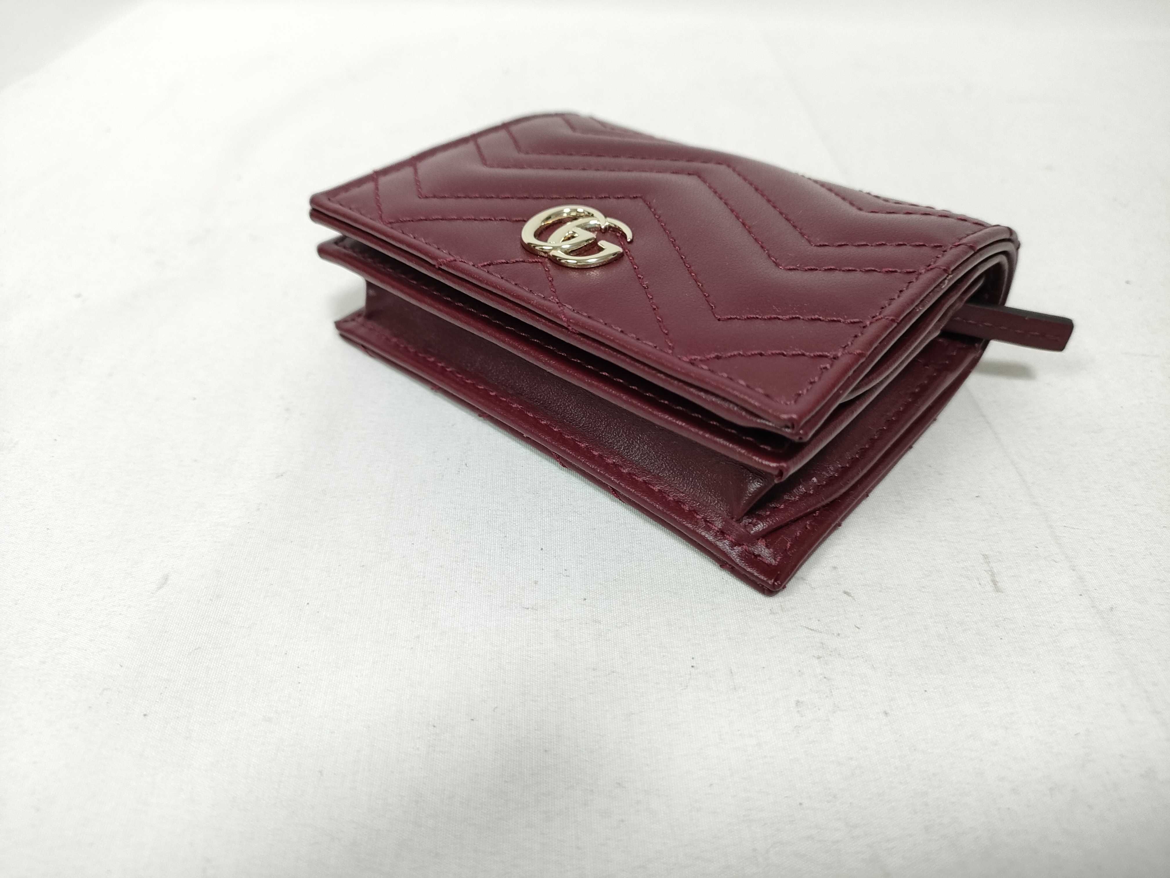 Double G Marmont Small Wallet Rosso Ancorare — view 3