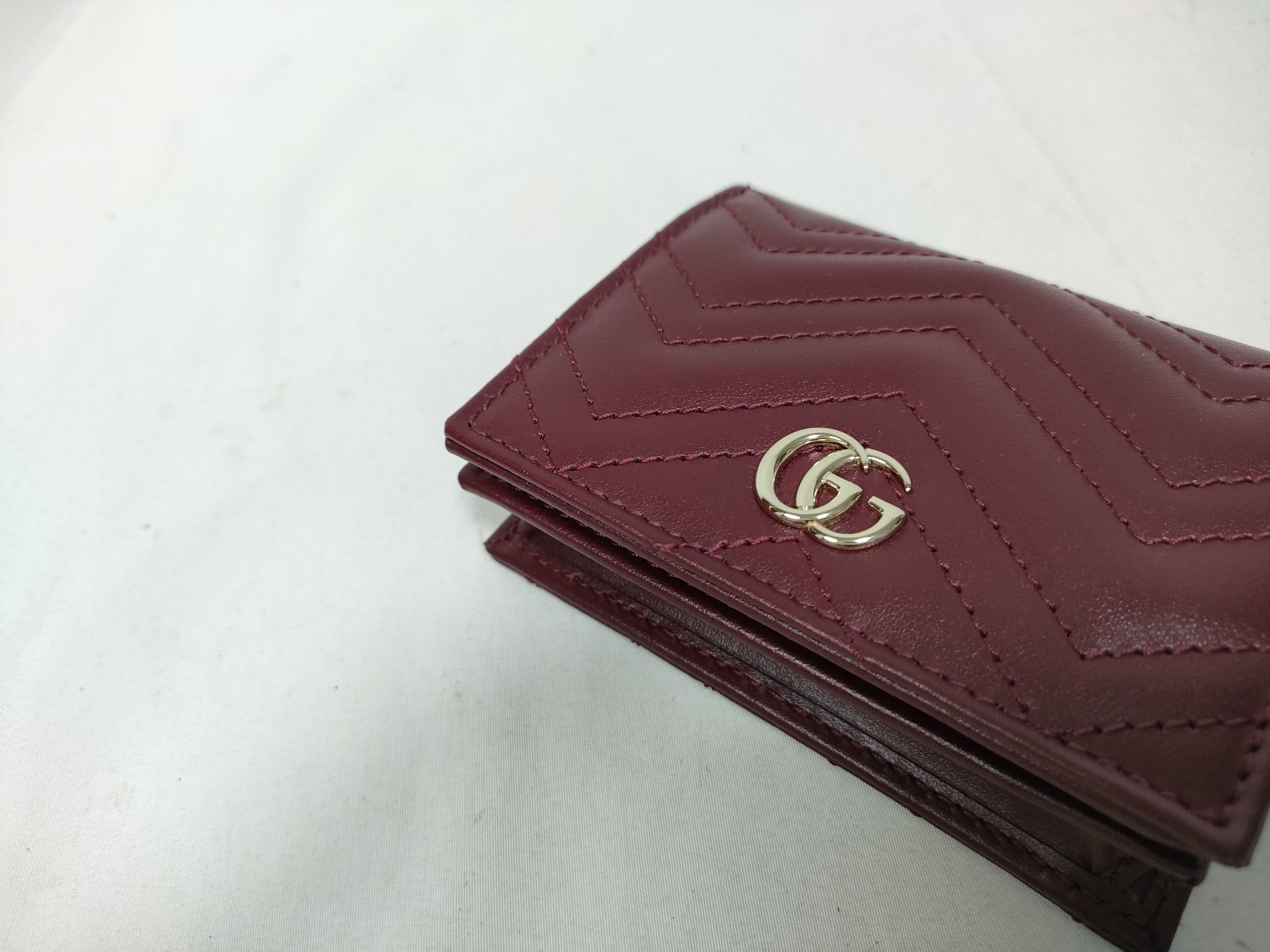 Double G Marmont Small Wallet Rosso Ancorare — view 4