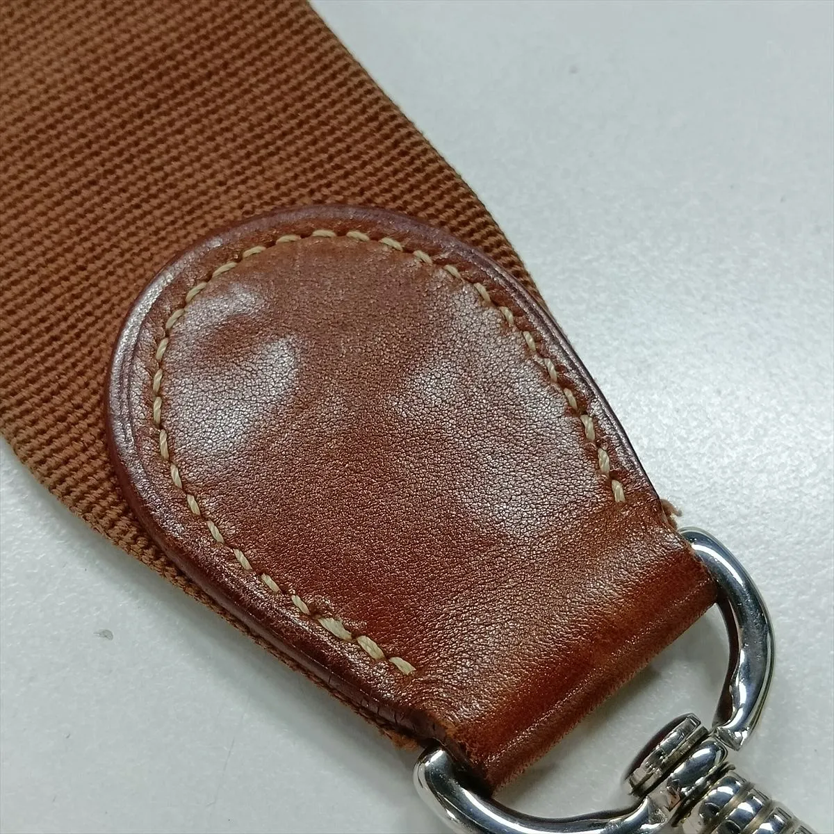 Evelyne 1 33 GM Toile H x Leather Beige x Brown Silver Hardware E:2001 — view 11