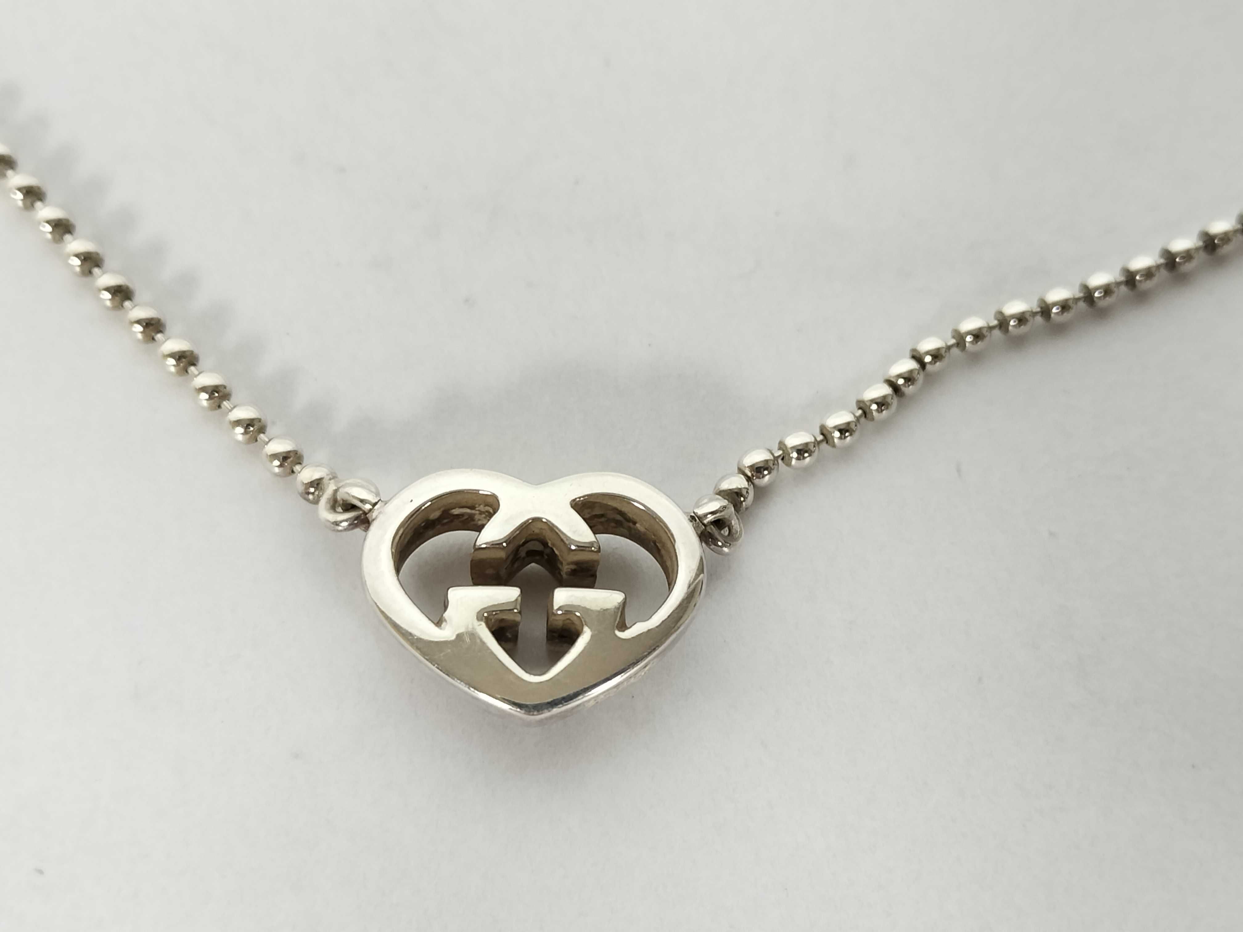 GG/Heart/SV925/15g Necklace — view 2