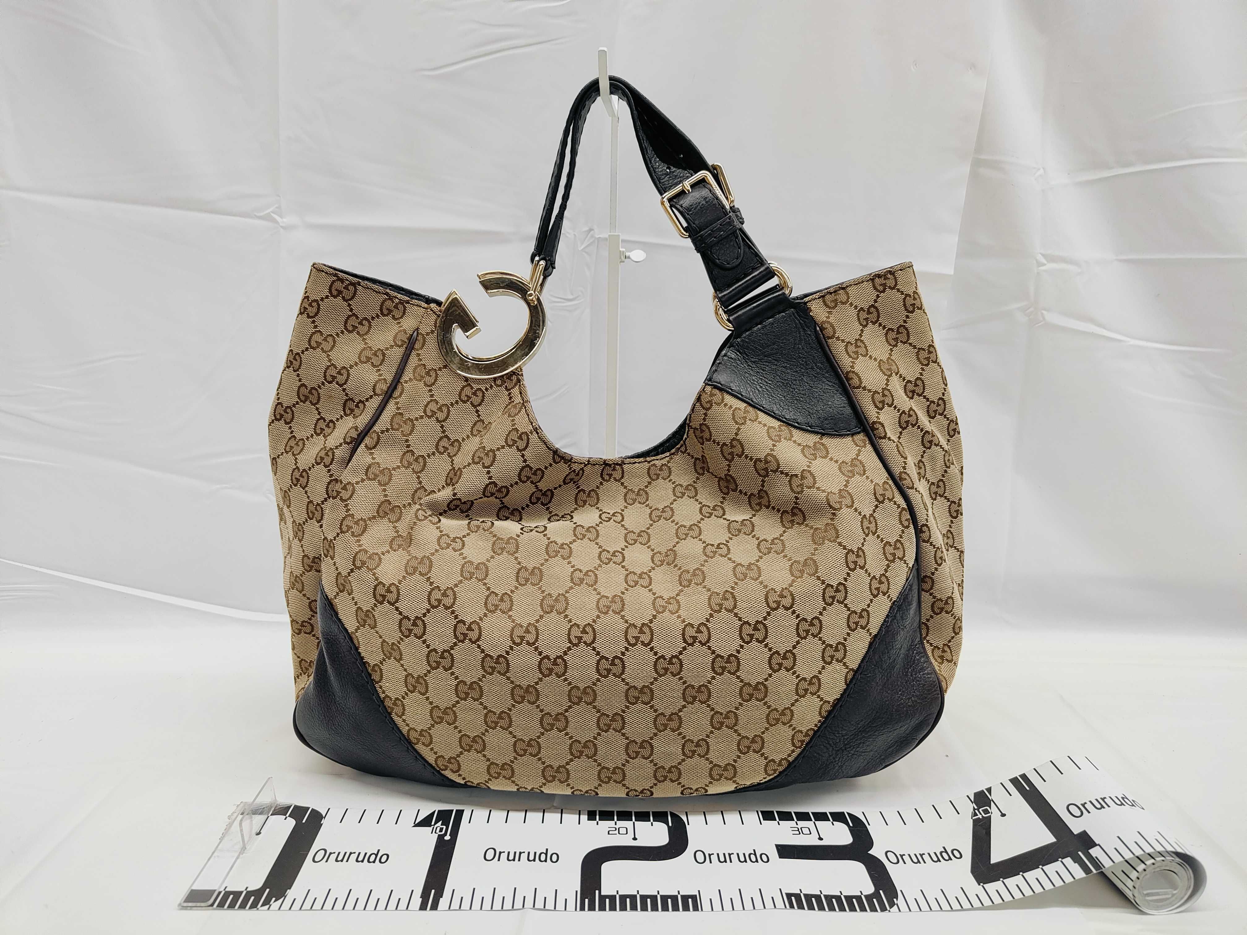 Jacquard GG Logo Shoulder Bag 203504 Handbag — view 2